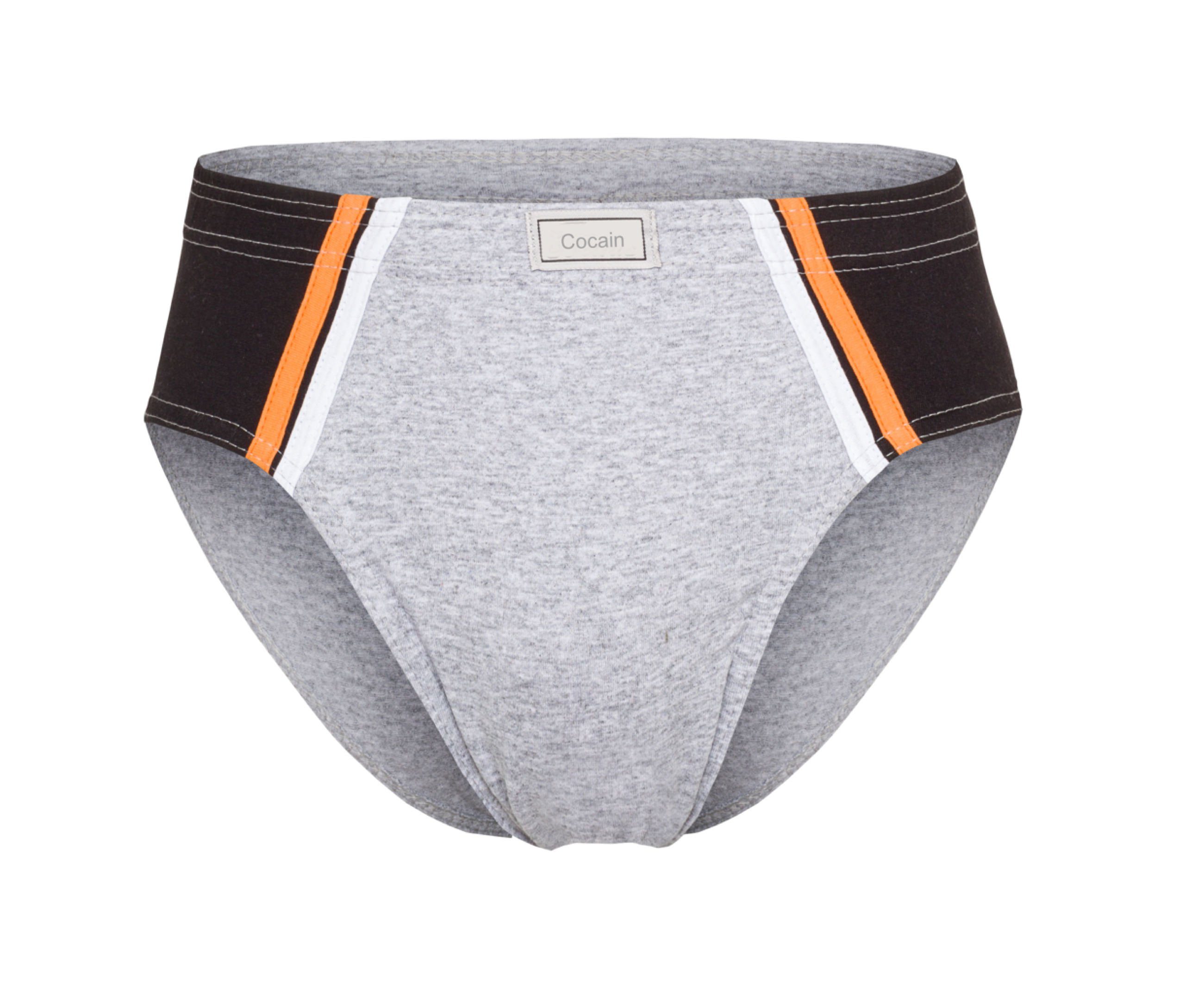 Cocain underwear Slip Herren Sportslip Unterhose Schlüpfer Slip bunt Baumwolle ohne Eingriff (Spar-Set, 9-St) auch in ÜBERGRÖSSEN - produziert in Europa