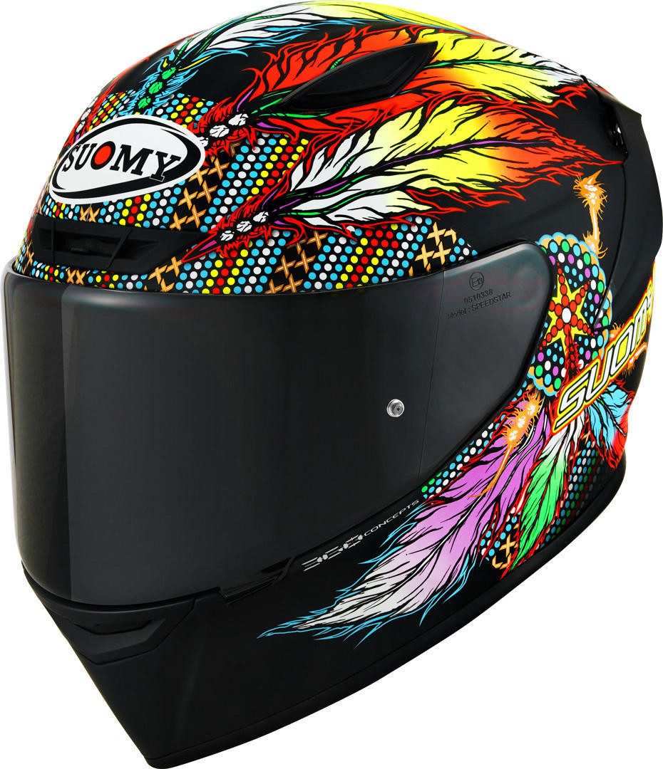 Motorradhelm Track-1 Chieftain Multi Matt Black 2023 Helm