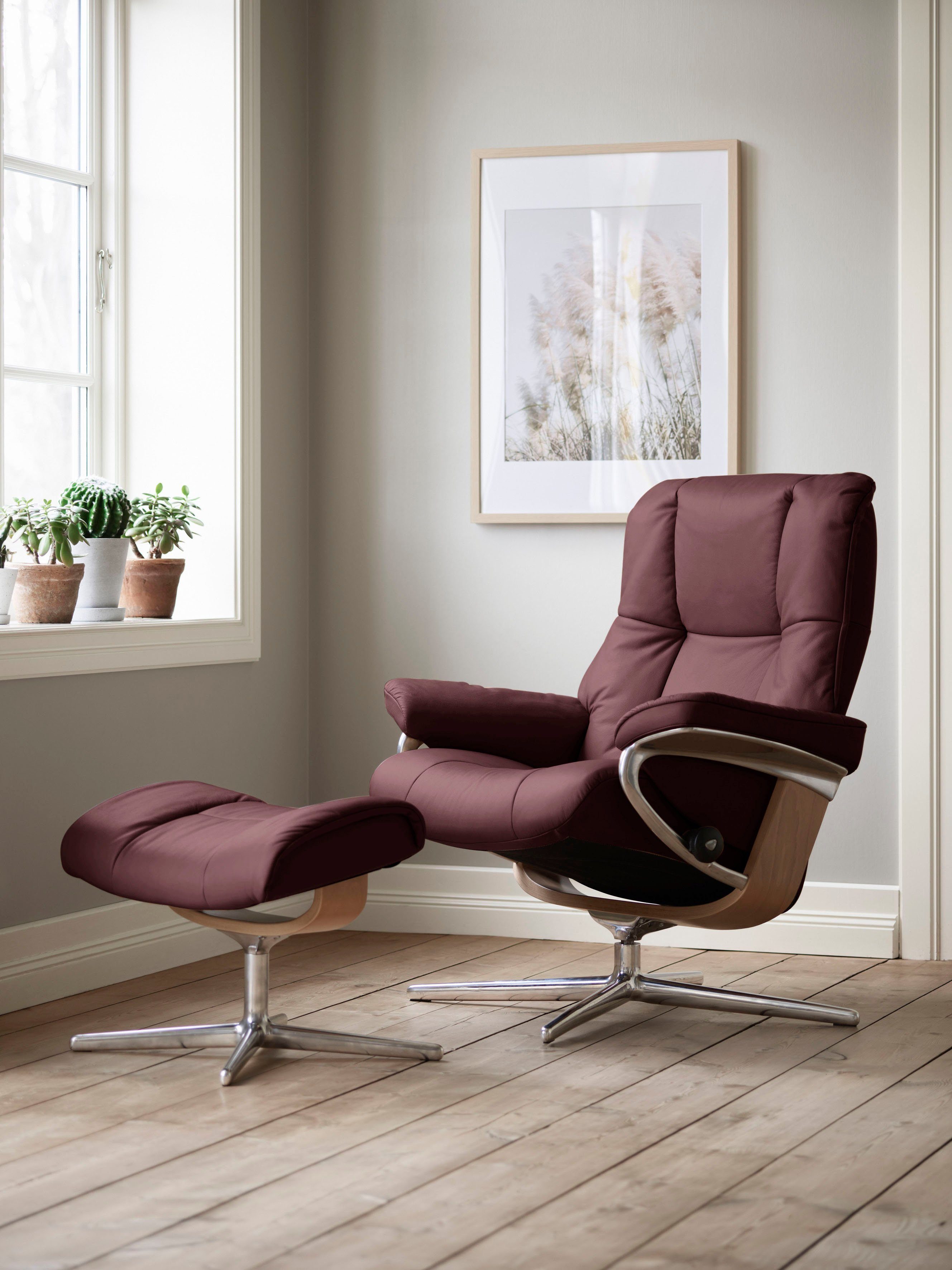 Stressless® Relaxsessel Mayfair, mit Cross Base, Größe S, M & L, Holzakzent Eiche