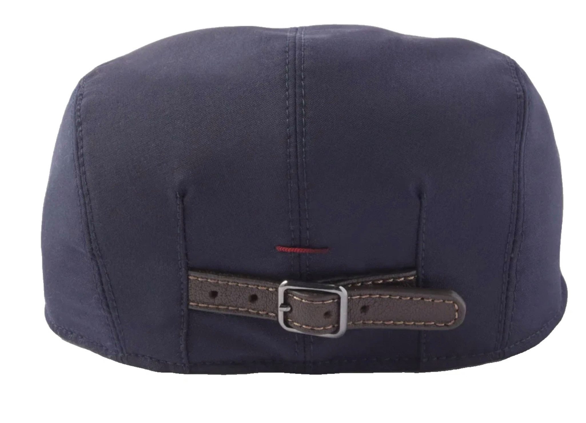 BRUNELLO CUCINELLI Schiebermütze Mütze Cap Schurwoll-Twill (Super 120s) mit Kaschmirfutter Verstellbarer Lederriemen mit Metallschnalle