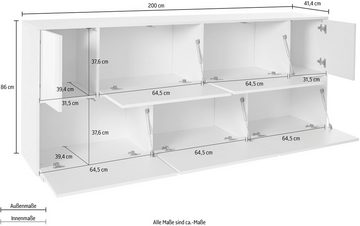 INOSIGN Sideboard bloom, Breite ca . 200 cm