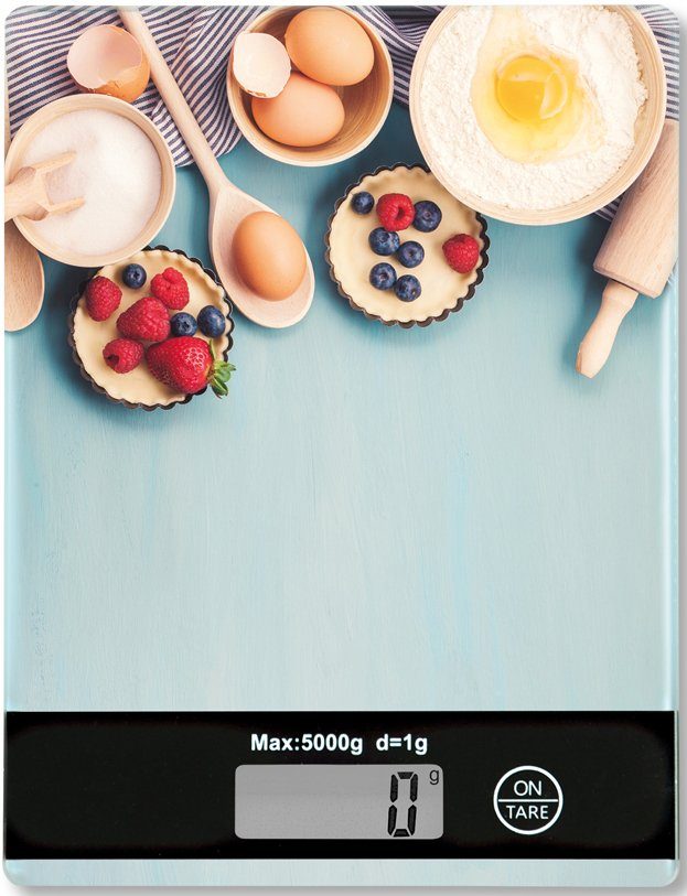 KESPER for kitchen & home Küchenwaage, mit LCD-Display, bis 5 kg bunt