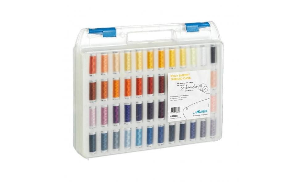 Amann - Stickgarnkoffer Poly Sheen (96 Farben/ 200 m) Stickgarn