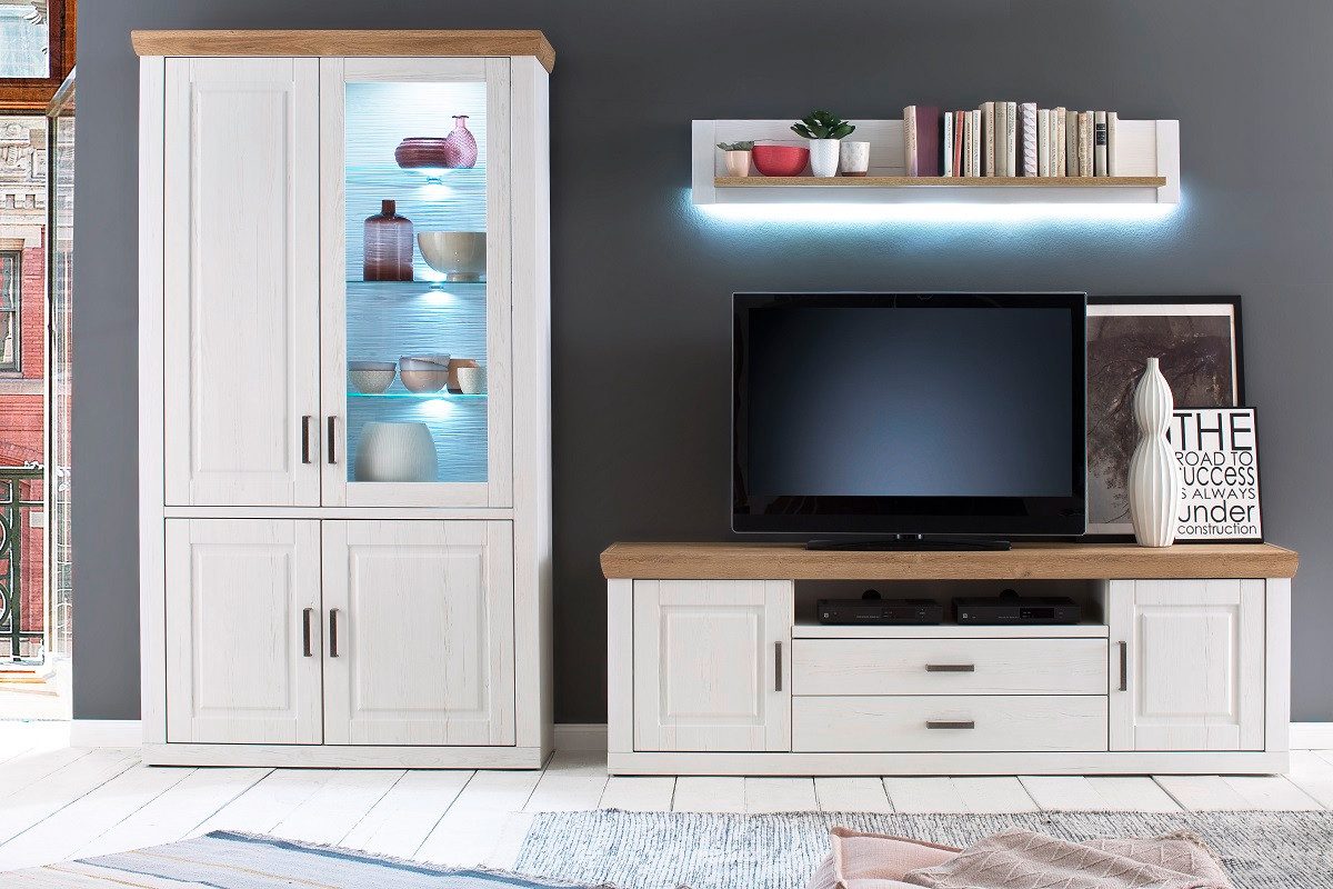 MCA furniture Lowboard TV-Lowboard II Brixen, Landhaus modern, Pinie Aurelio / Grandson Oak