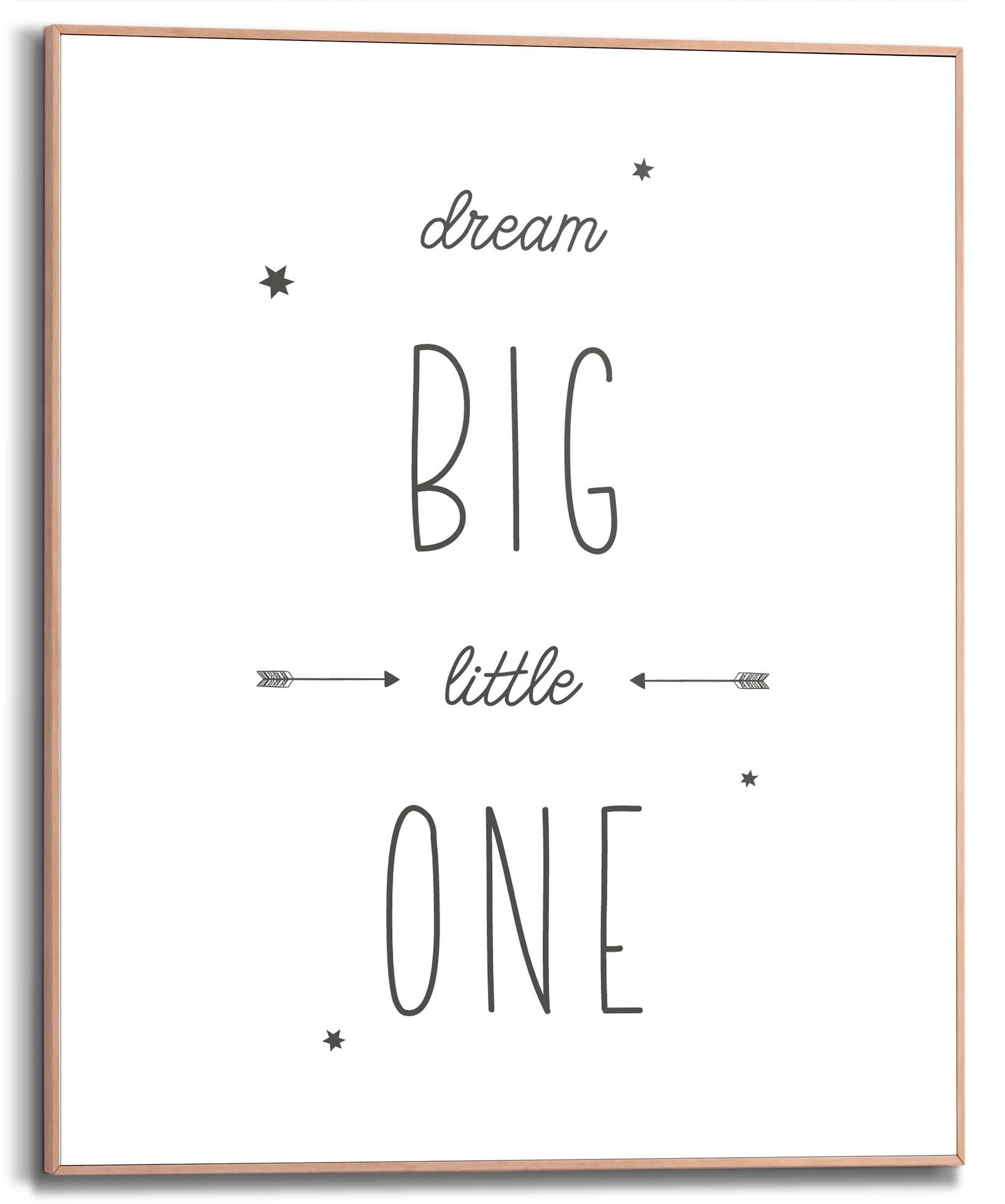 Reinders! Bild mit Rahmen Dream Big Little One, (1 St)