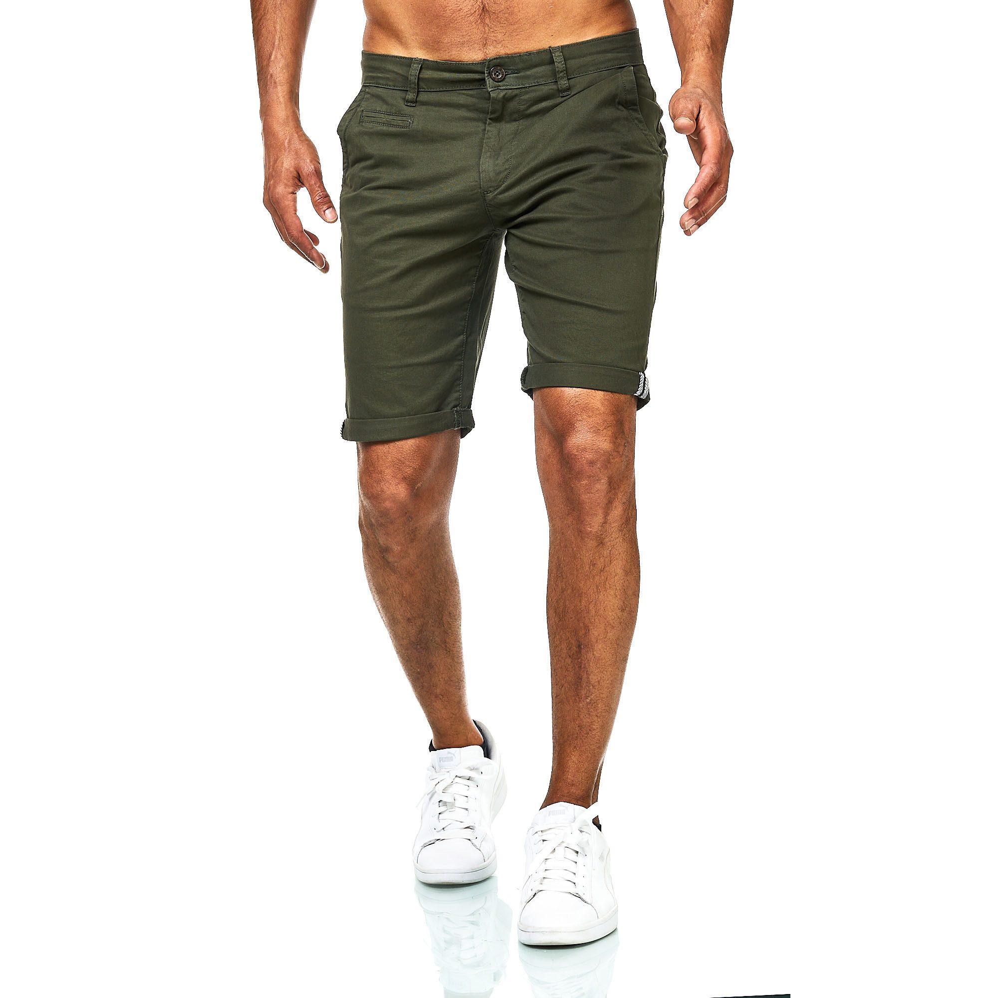 D'MARO Chinoshorts Kurze Hosen Herren - Shorts Männer - Sommer-Hose Elastha günstig online kaufen