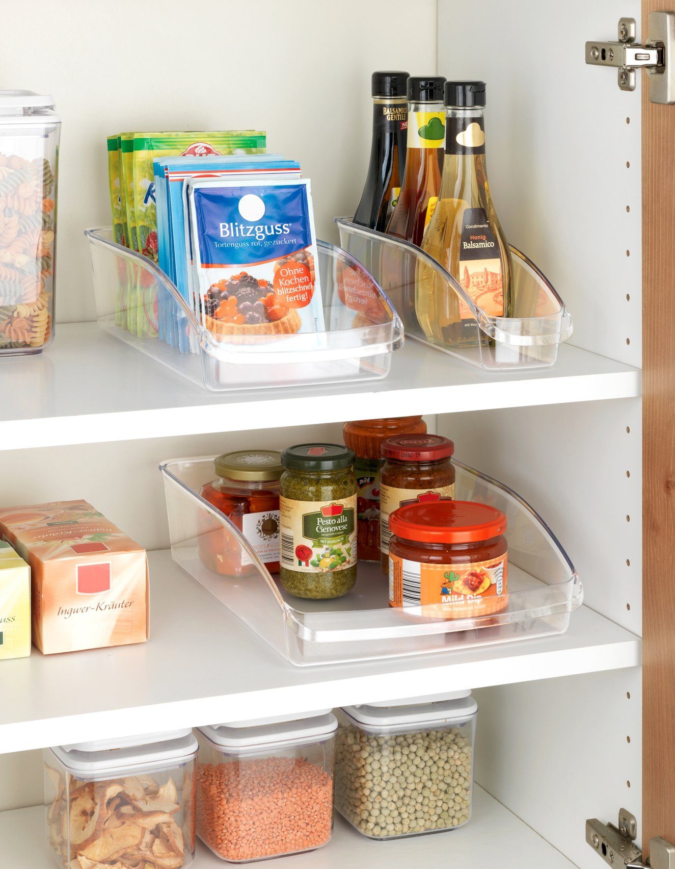WENKO Aufbewahrungssystem Kühlschrank-Organizer, Kunststoff, (Set, 3-tlg), zum Sortieren von Lebensmittelvorräten, Obst und Gemüse, 3 Größen – Bild 5 von 5