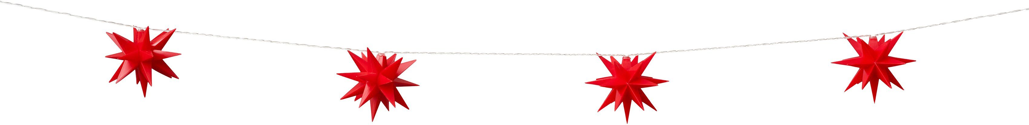 IC Winterworld LED-Lichterkette Weihnachtsdeko aussen, 10-flammig, Sterne m günstig online kaufen