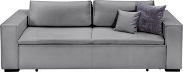 INOSIGN Schlafsofa Manhattan, mit Boxspringaufbau, Bettfunktion & Bettkasten, Dauerschlafsofa