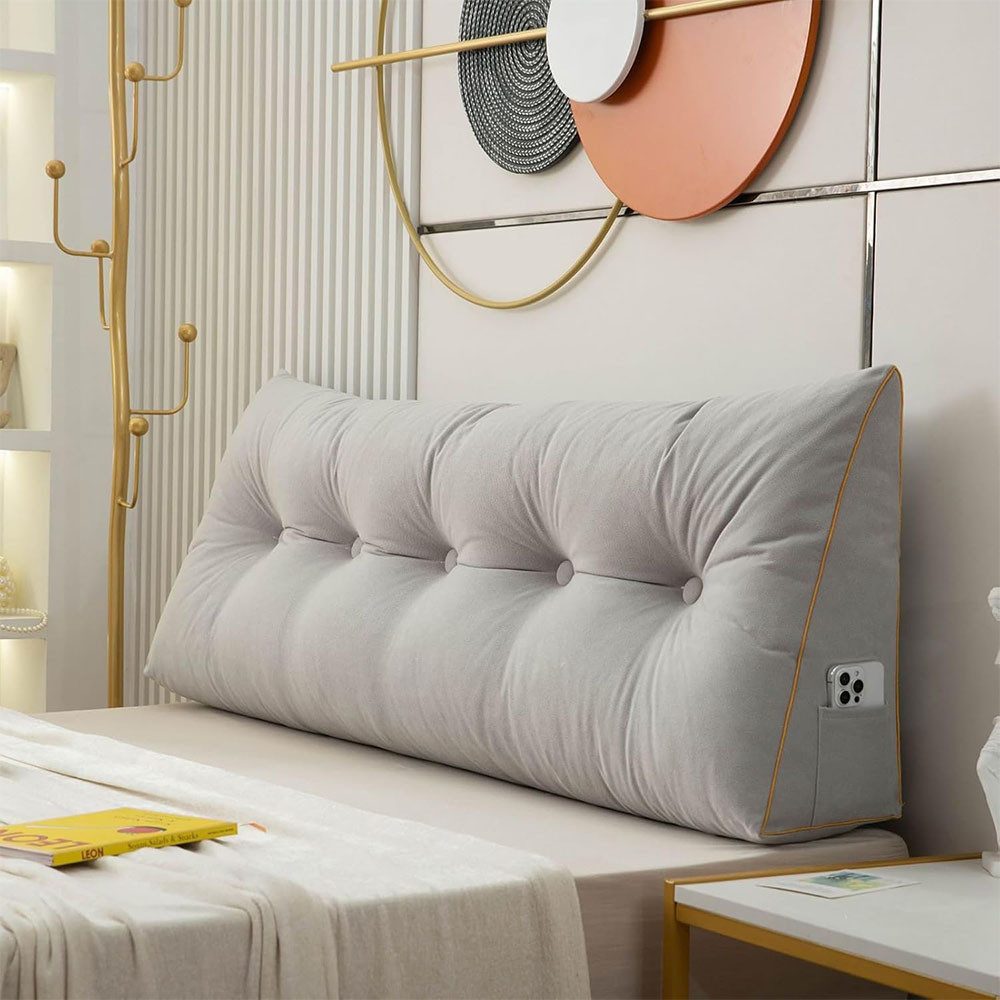 TUWENA Rückenkissen Lesekissen für Bett, Groß Rückenkissen, 120cm