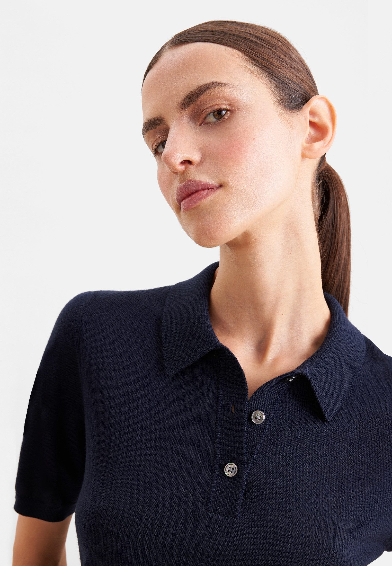 seidensticker Strickpullover Polo Uni