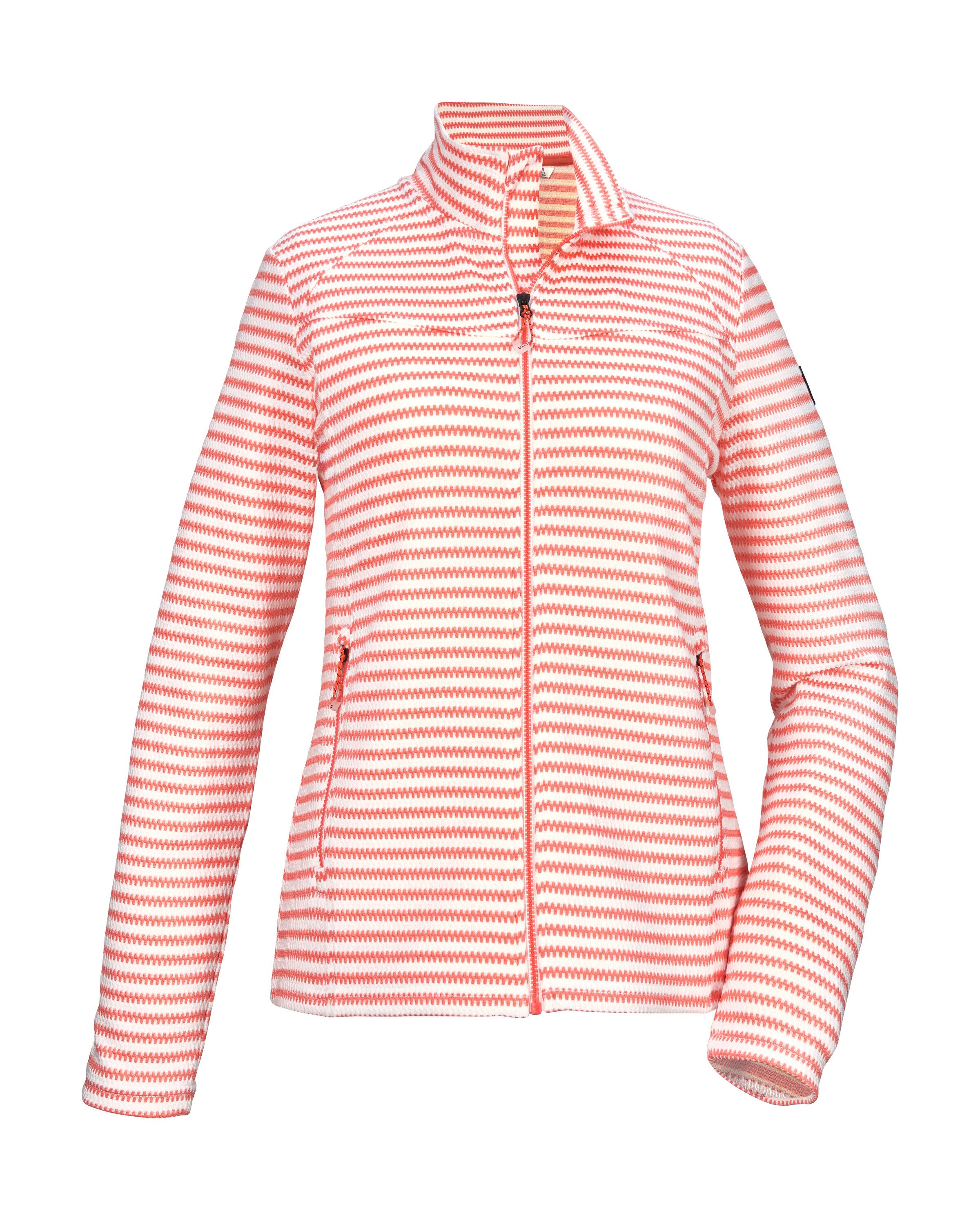 Killtec Strickjacke KOS 50 WMN FLX JCKT Streifendesign, elastisch, Kinnschutz, Zippertaschen