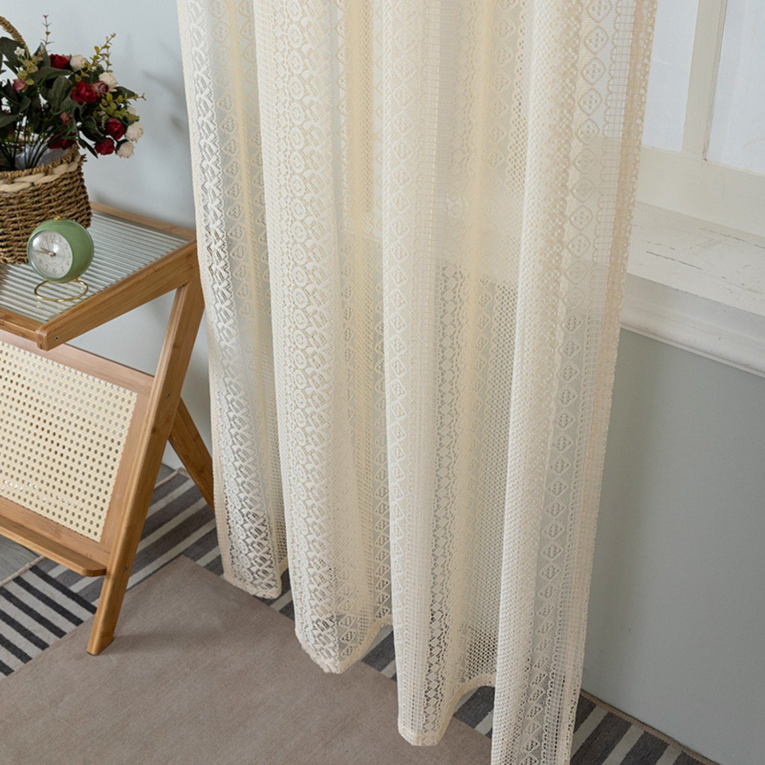 BYSURE Gardine, Stangendurchzug (2 St), transparent, günstig online kaufen