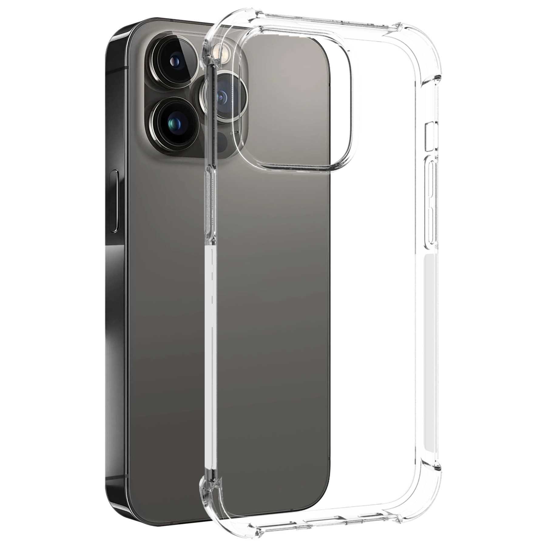 mtb more energy Smartphone-Hülle Clear Armor Case für Apple iPhone 14 Pro (6.1), Transparente TPU Schutzhülle Case Backcover mit Anti-Shock Verstärkung