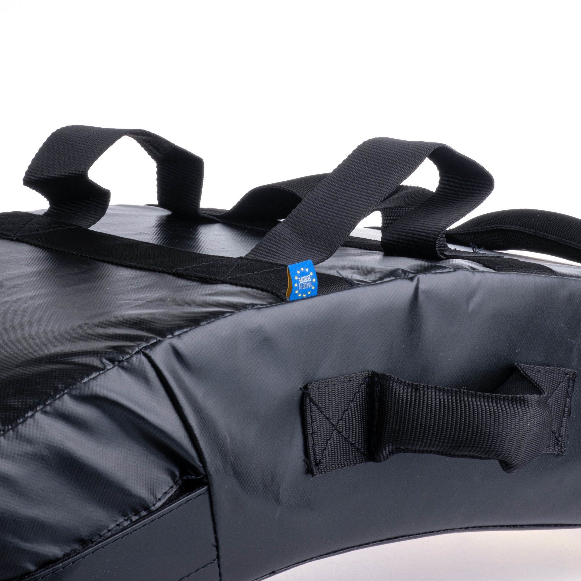 KWON Schlagpolster Schlagkissen Multi-Grip gebogen mit 9 Griffe Kickboxen Thaiboxen MMA, 75x15x35 cm, Griffe umlaufend und hinten