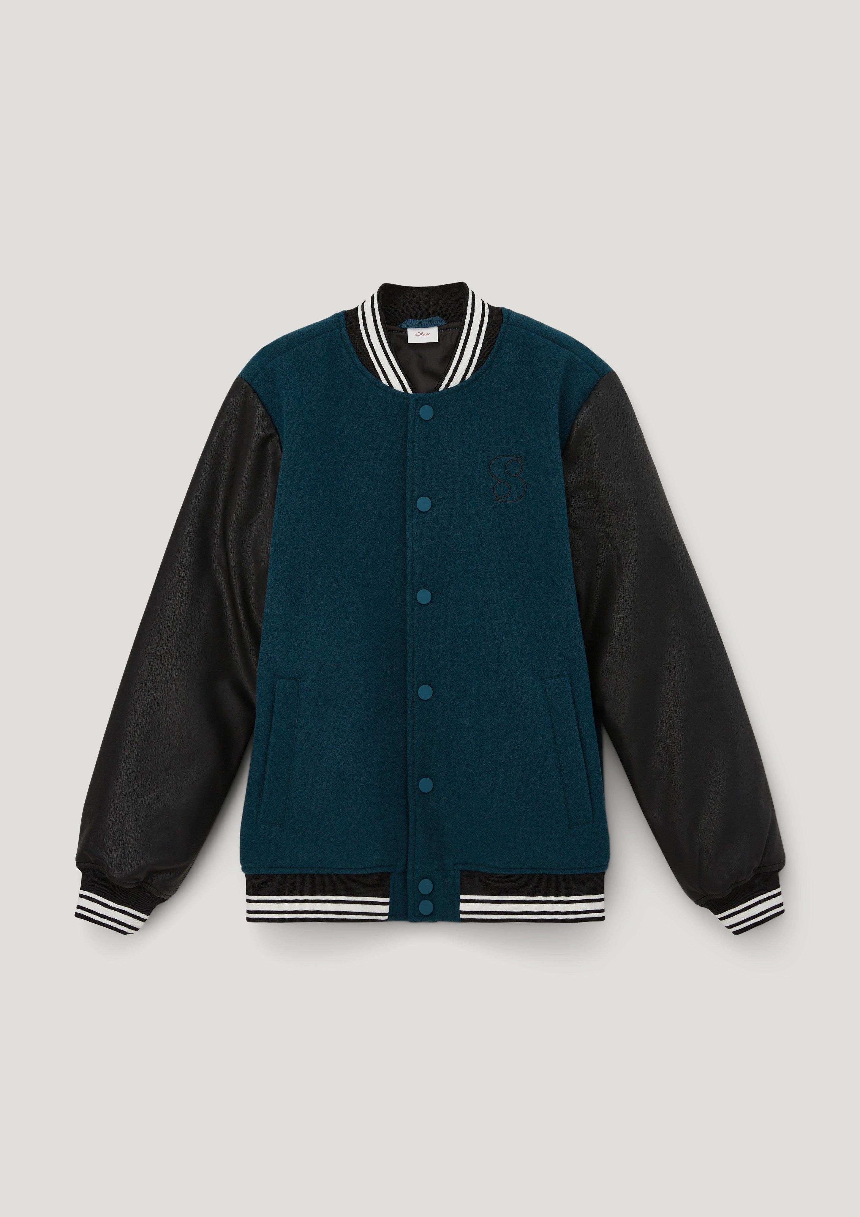 Outdoorjacke Bomberjacke im Fabricmix