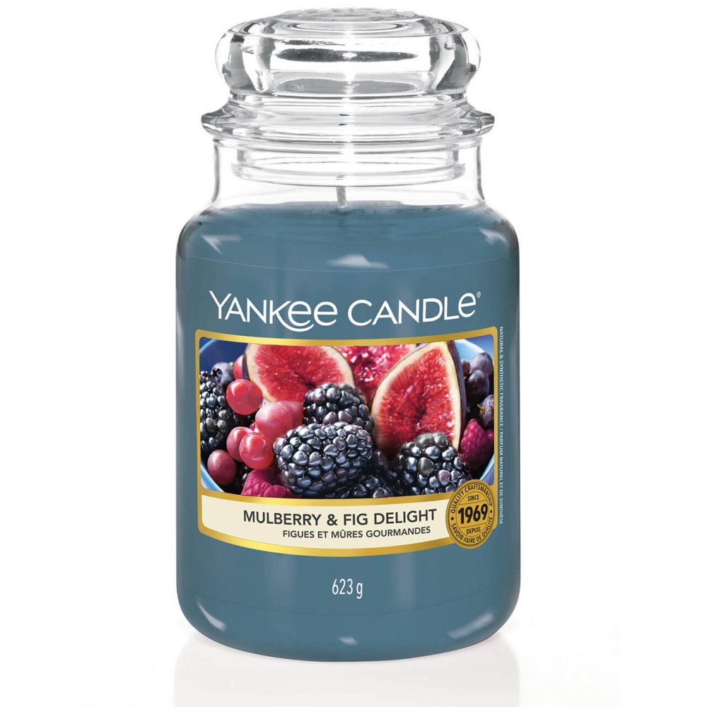 Yankee Candle Glas klein mit Duft Mulberry & Fig Delight - Kerzen zum,  11,90 €