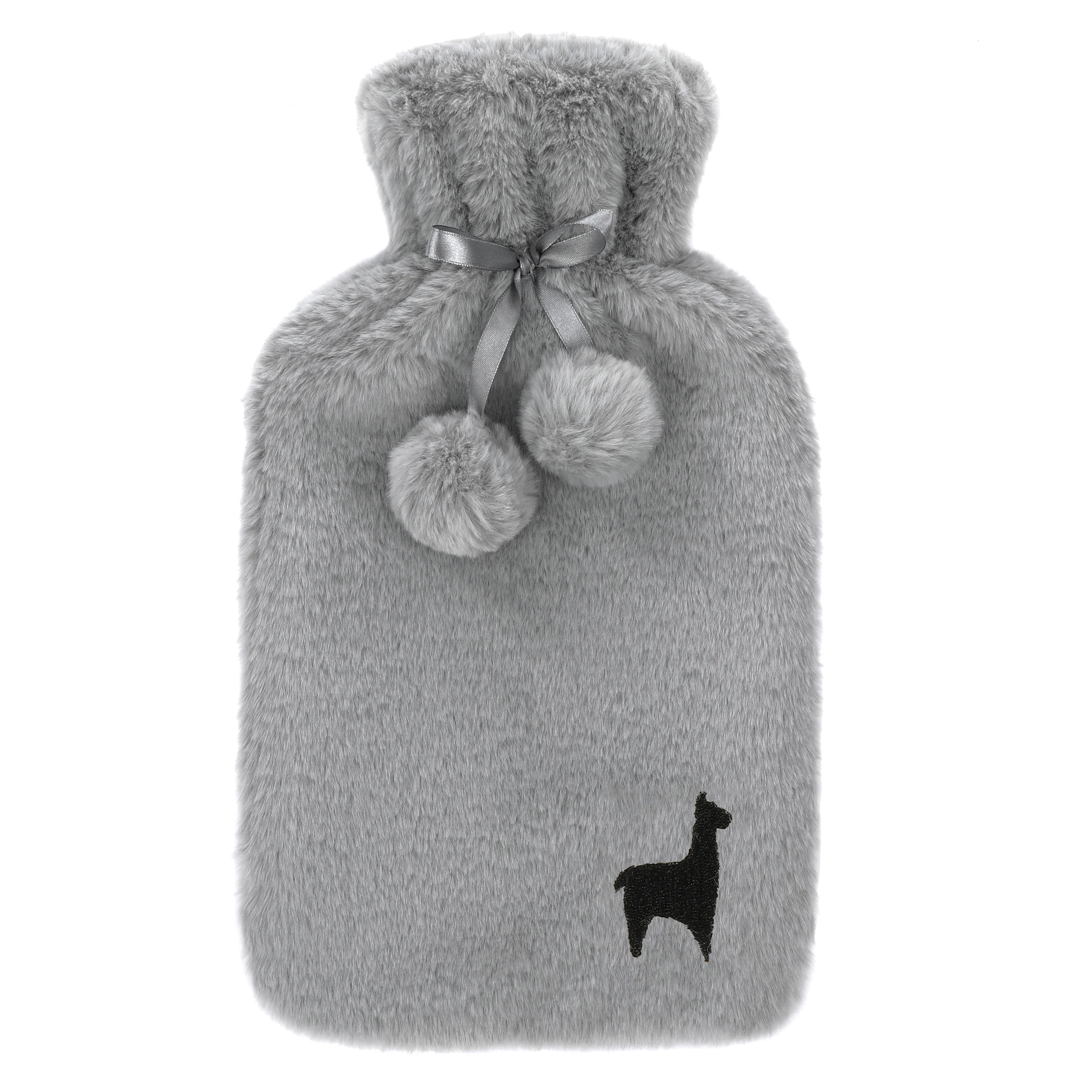 Nordstern Wärmflasche mit Weichem Bezug 1,8 L, für Erwachsene, Kinder, und Teenager