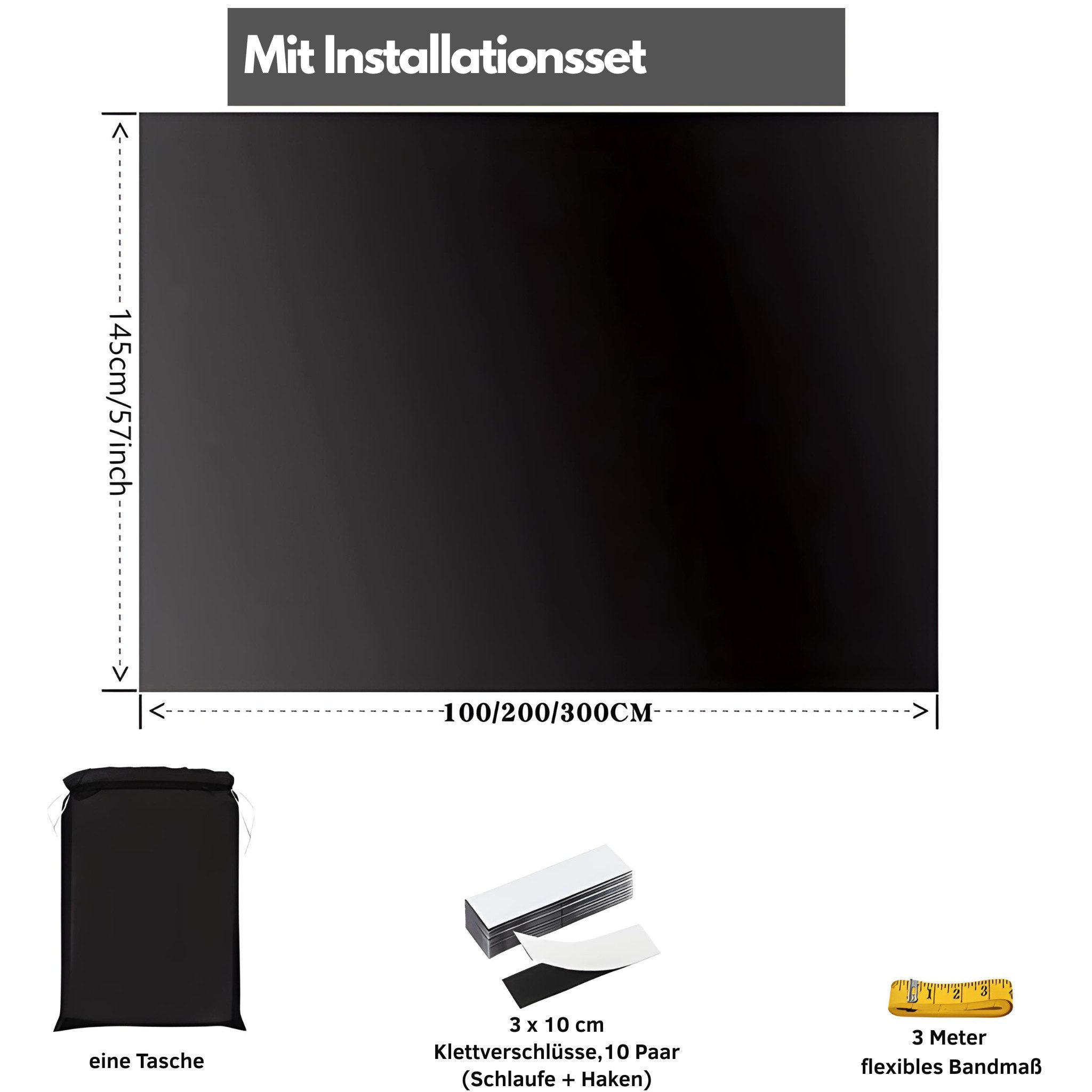 Verdunklungsrollo Verdunklungsfolie, Raumverdunkelung ohne Bohren, Schlafzi günstig online kaufen