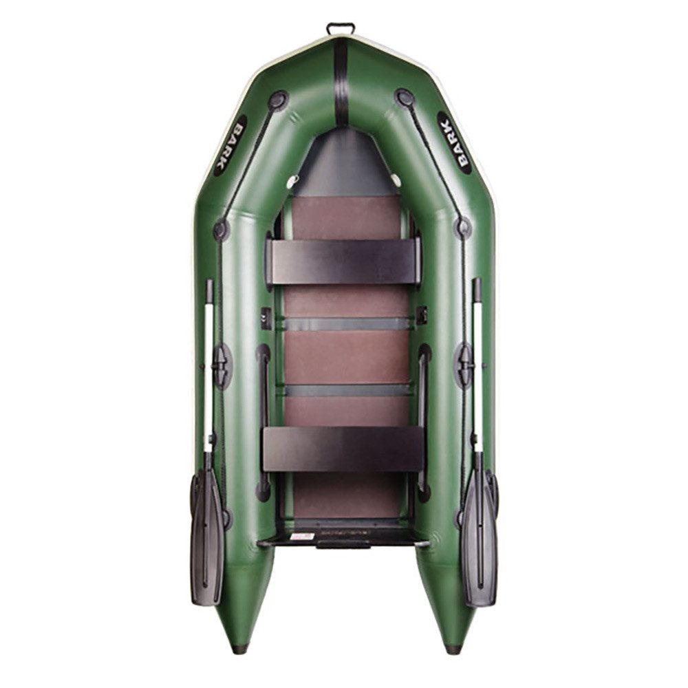 BARK Boote Schlauchboot für Motor BARK BT (2.7m - 3.3m) für 2-4 Personen, (mit 2 Paddeln und Zubehör), Komplettset mit Tragetasche, Fußpumpe und Reparaturkit