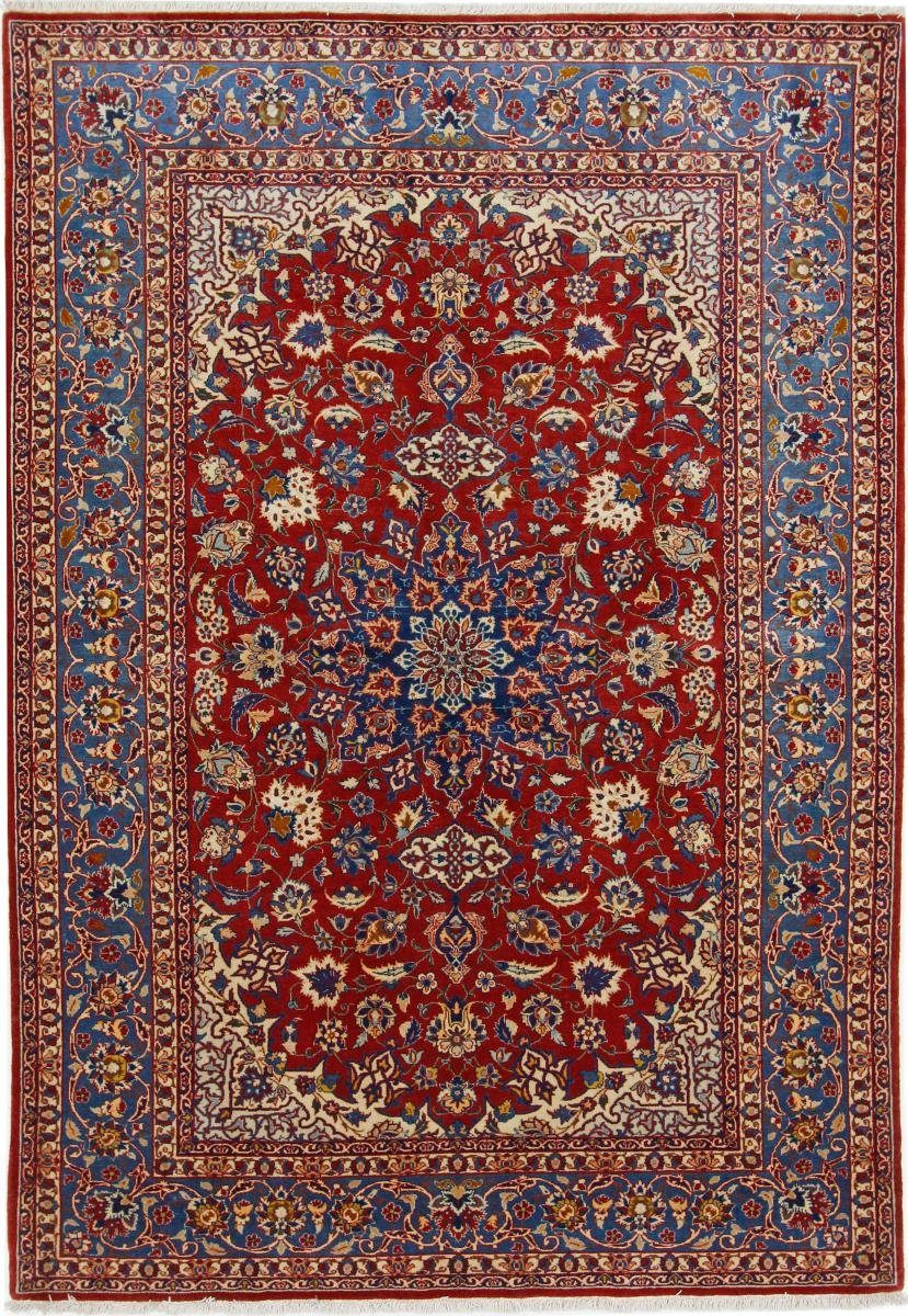 Orientteppich Isfahan Antik 154x217 Handgeknüpfter Orientteppich / Perserteppich, Nain Trading, rechteckig, Höhe: 5 mm