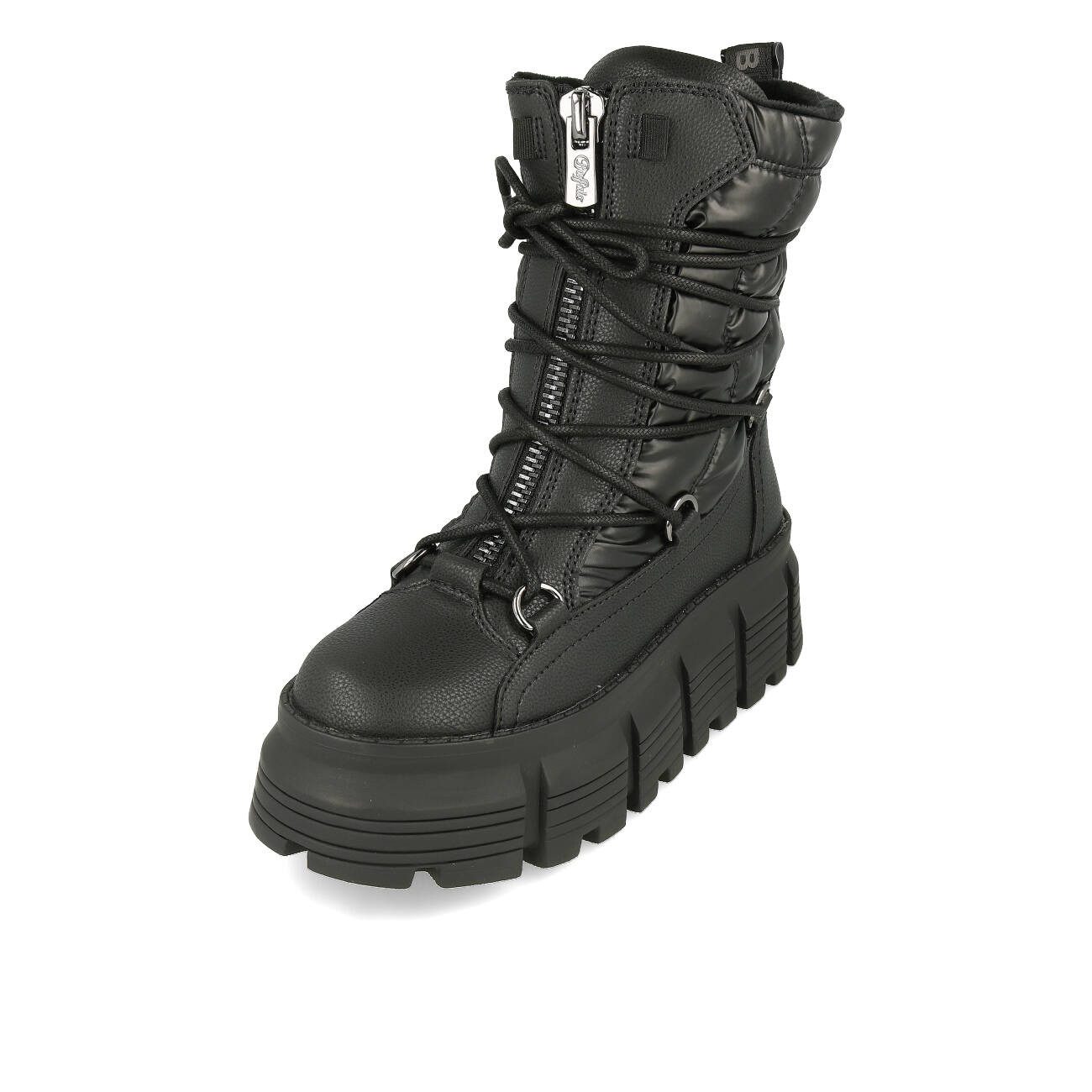 Buffalo Buffalo AVA Puffer Hike Vegan Damen Black Ankleboots