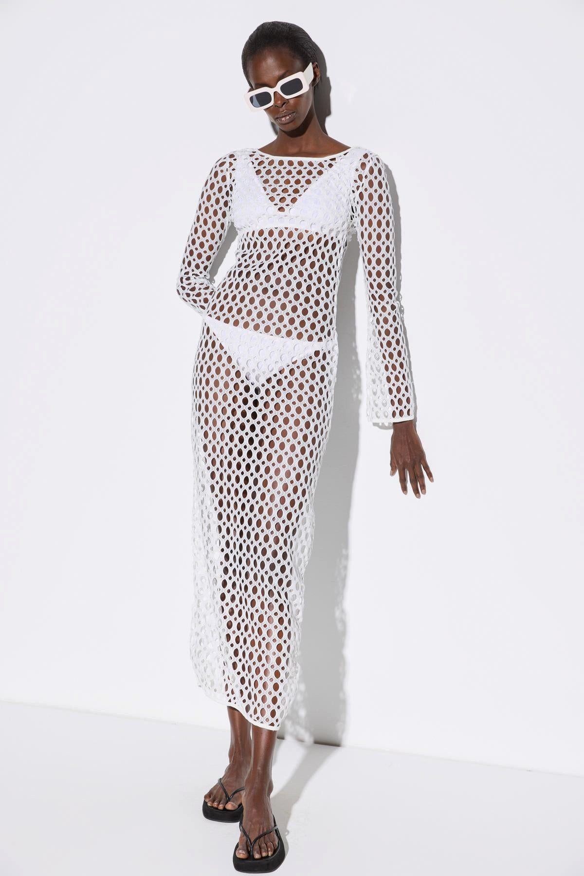 No Matter What Minikleid Langes Netz-Kleid günstig online kaufen