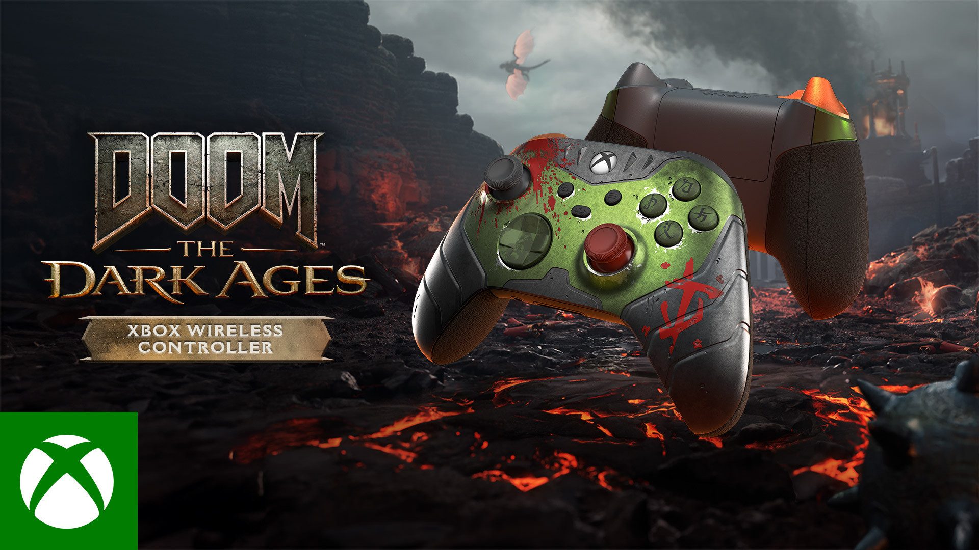 Microsoft Xbox Series Wireless Controller für Windows + Series X/S Doom Xbox-Controller (1 St., Doom: The Dark Ages Limited Edition)