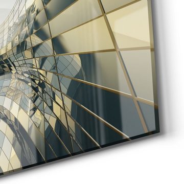DEQORI Magnettafel 'Futuristische Glasfront', Whiteboard Pinnwand beschreibbar