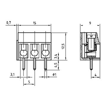 Conrad Components 190756 Mini Alarmmodul Bausatz 12 V/DC Alarmanlage