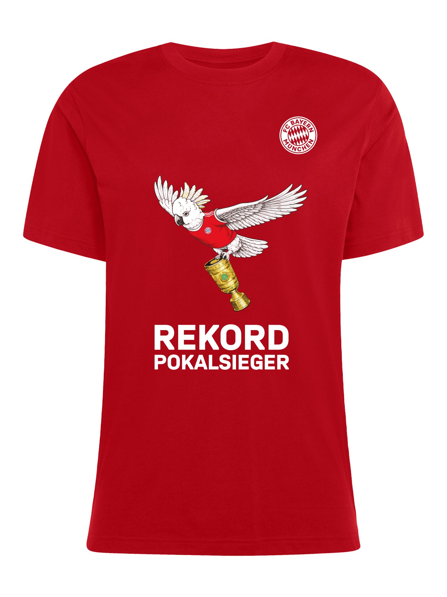 adidas Performance T-Shirt FC Bayern München, T-Shirt DFB-Pokalsieger 2026, Damen, Rot