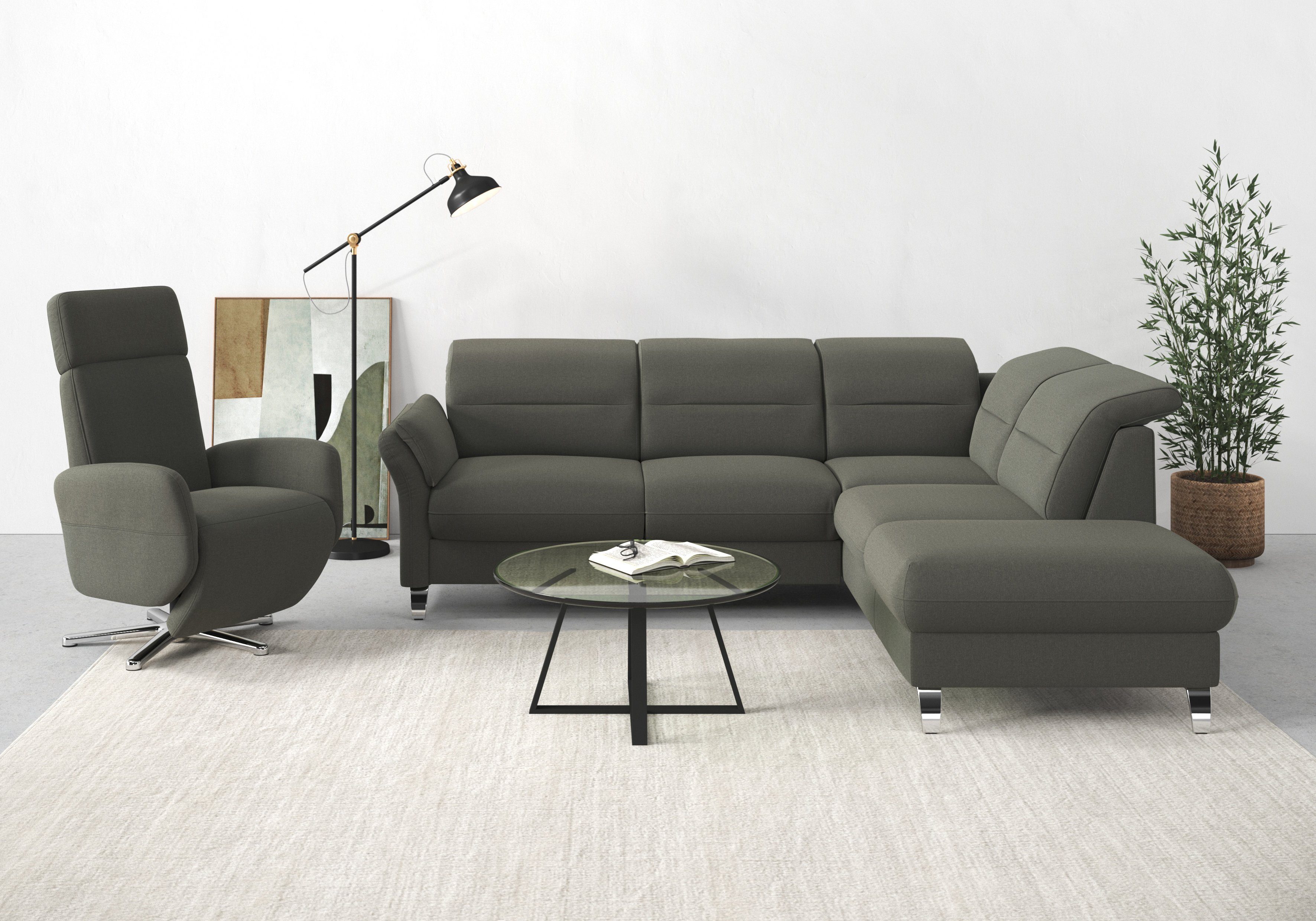 sit&more Ecksofa Grenoble L-Form mit Federkern, günstig online kaufen