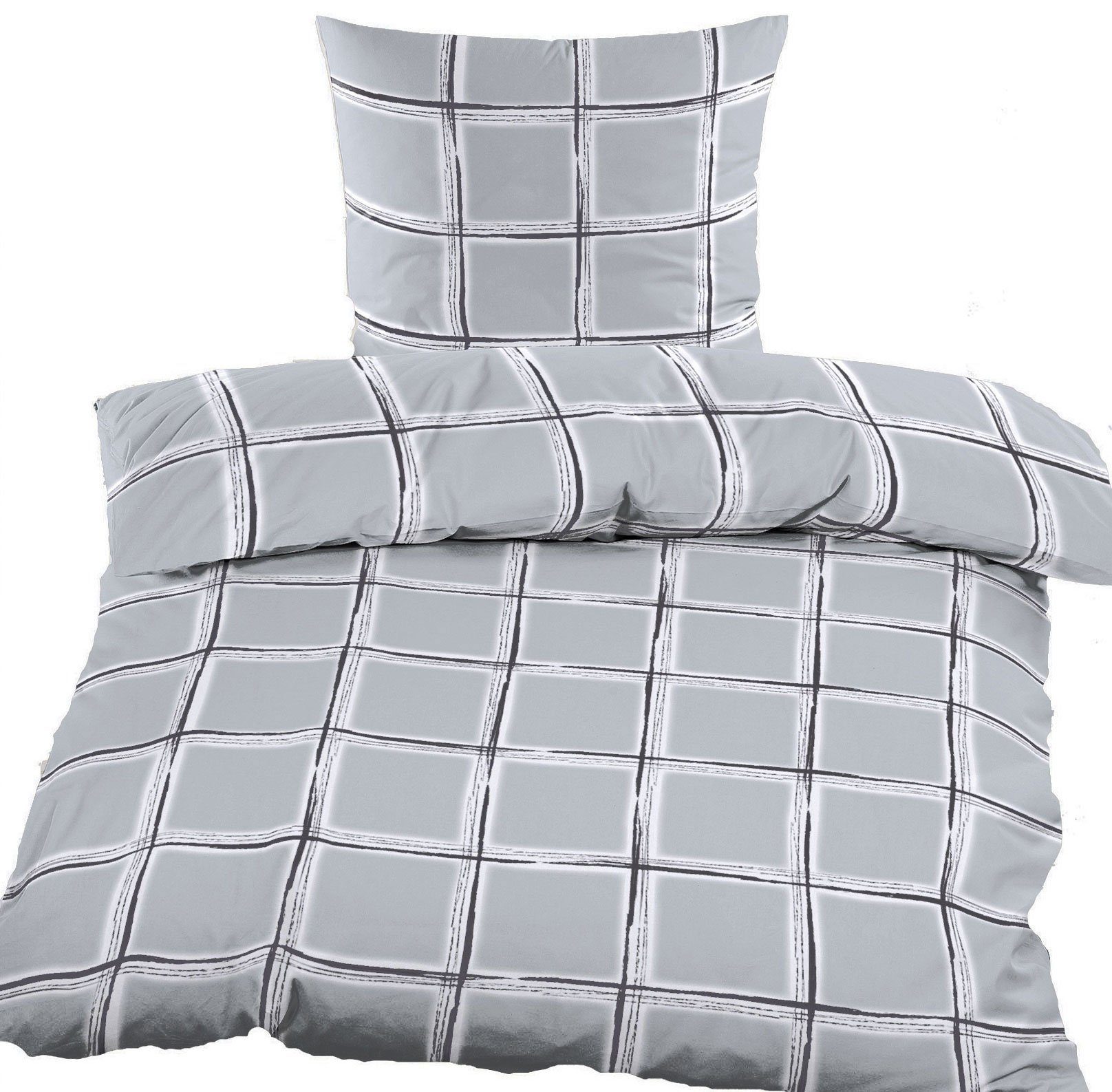 KH-Haushaltshandel Bettwäsche Biber Winter Bettwäsche 135 x 200 + 80x80cm, günstig online kaufen