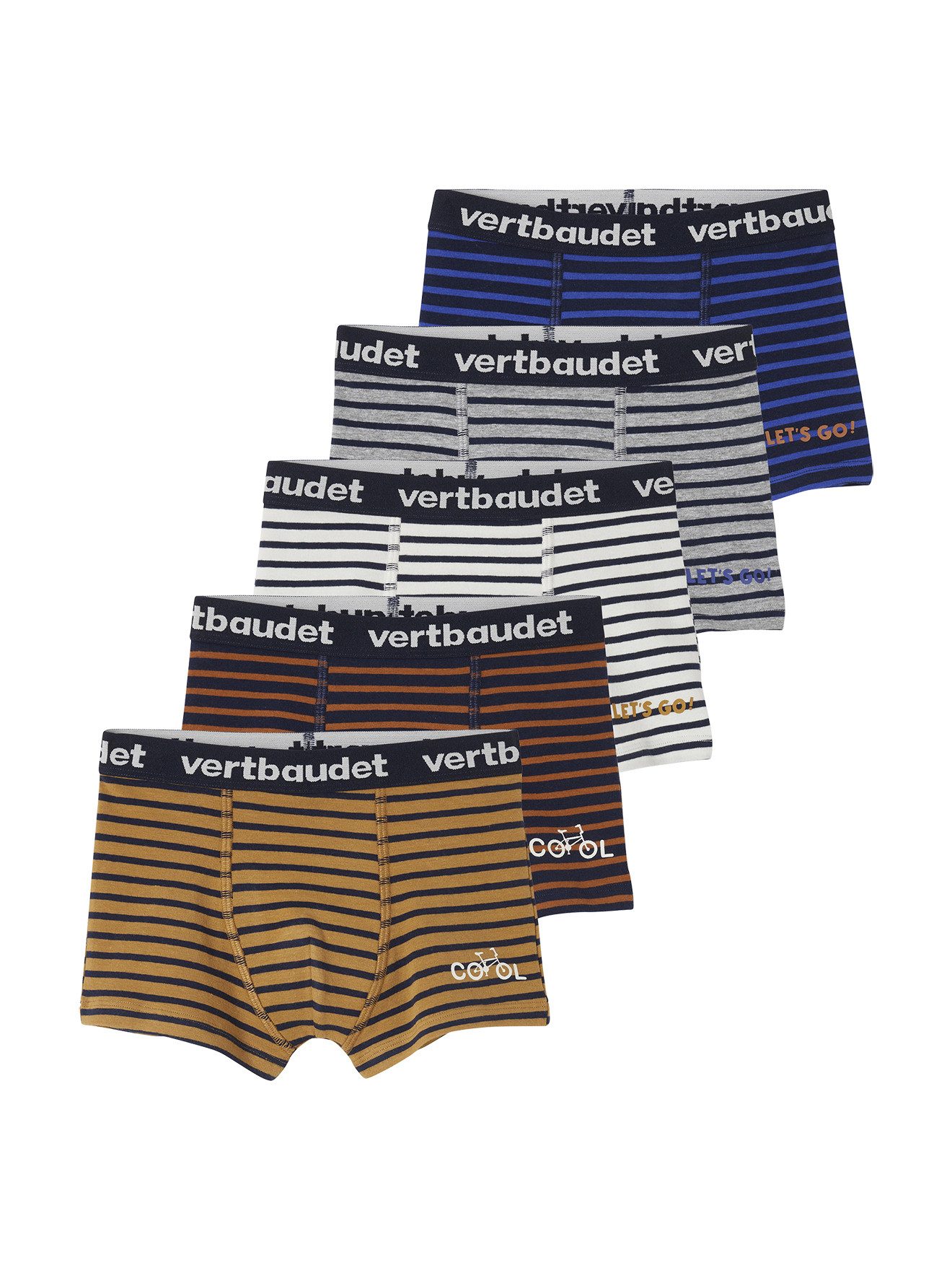 Boxershorts 5er-Pack Jungen Boxershorts mit Streifen, Stretch