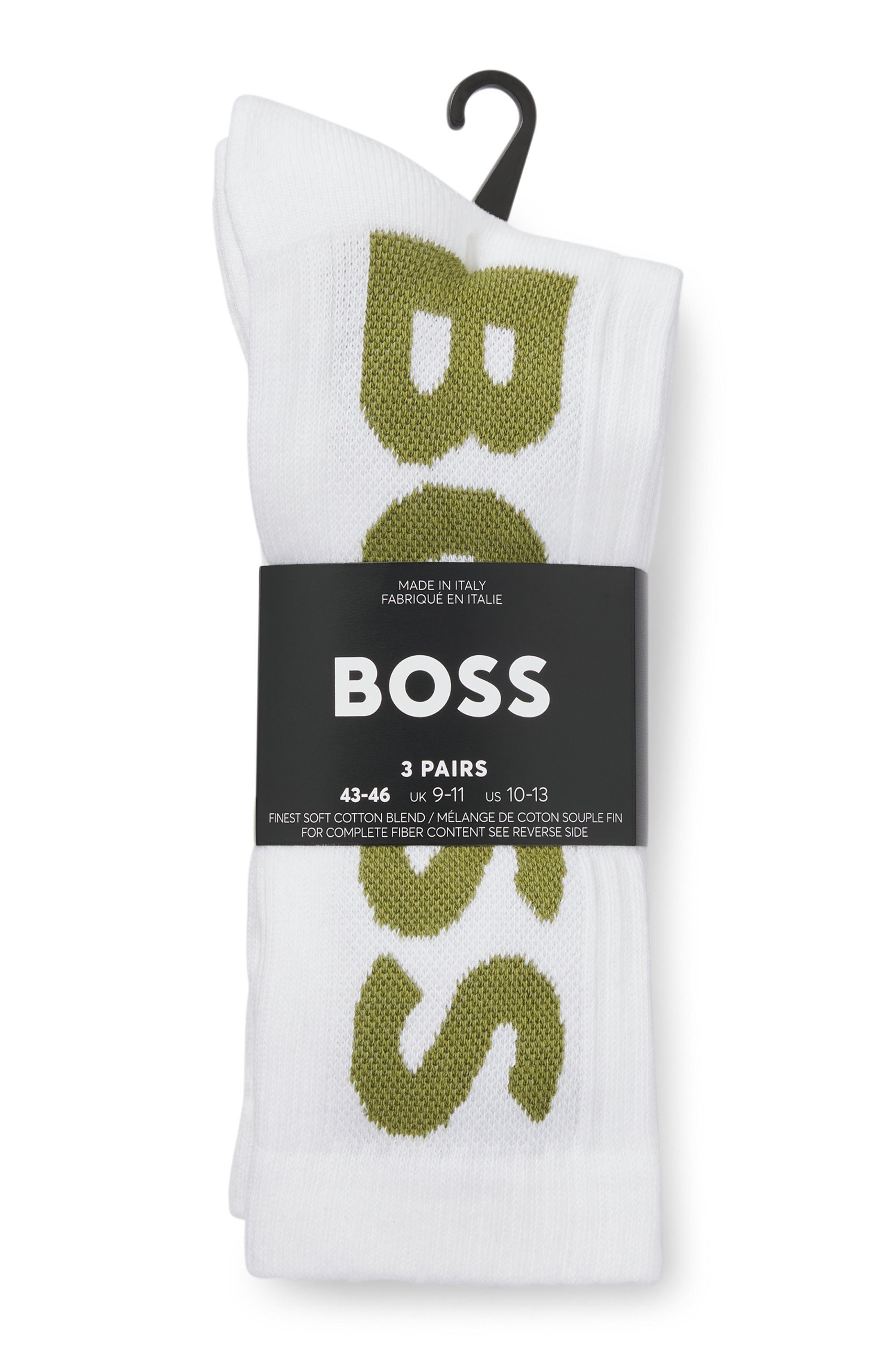 BOSS Socken 3P QS Rib Logo CC mit Logo günstig online kaufen