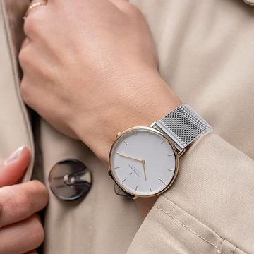 IBETTER Uhrenarmband Uhrenarmband, Ersatz Edelstahl Metallgitterband, Watch Uhren Ersatzband Für Damen Herren 22mm