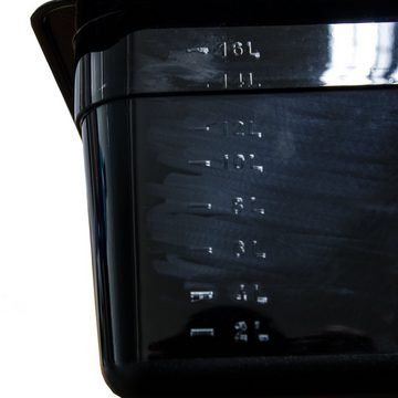 AcMax Thermobehälter GN 1/1 Polycarbonat schwarz GN-Behälter 21 Liter Tiefe 150mm