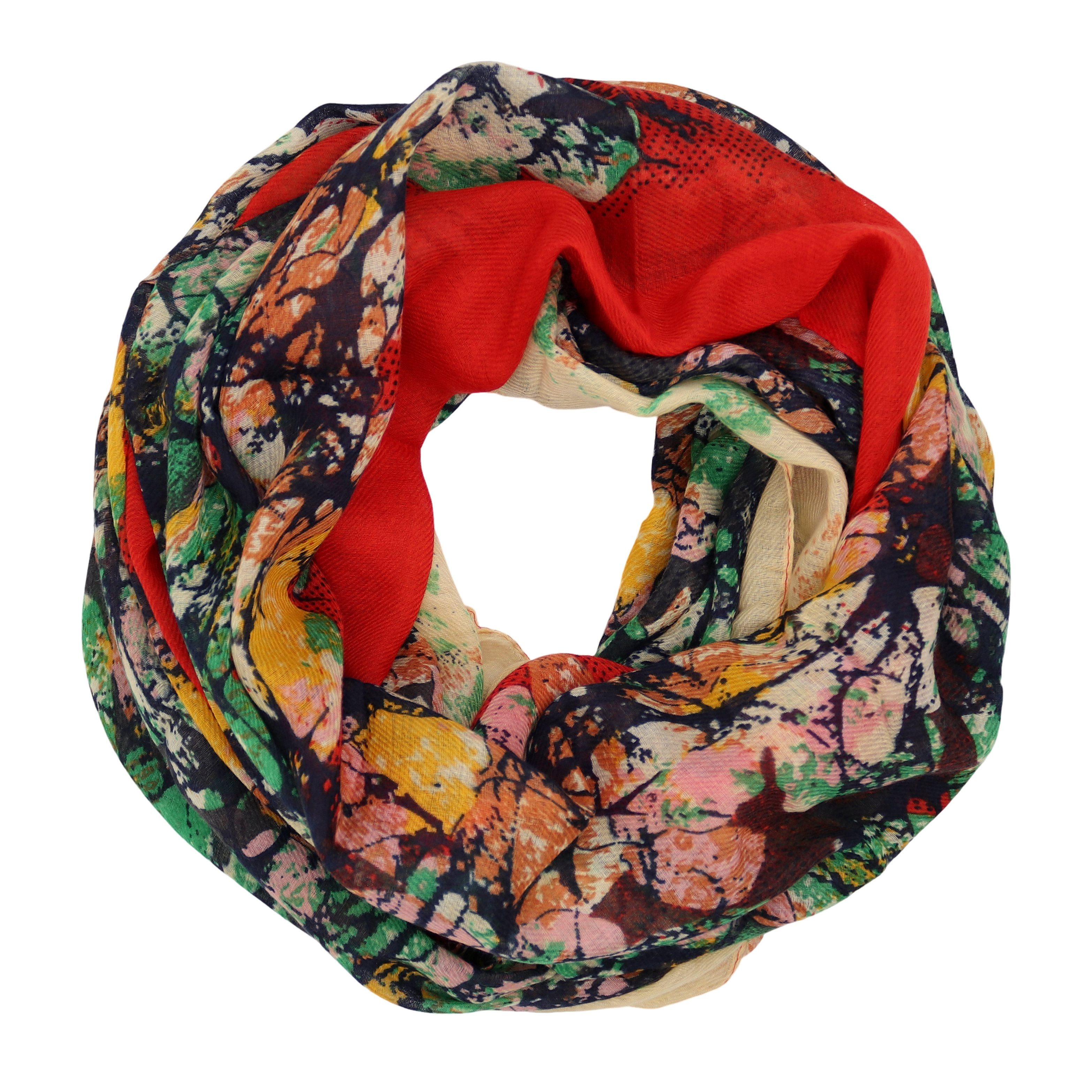MIRROSI Loop Damen Schal Weich aus 20% Baumwolle 80% Viskose, (ca. 180x90cm günstig online kaufen