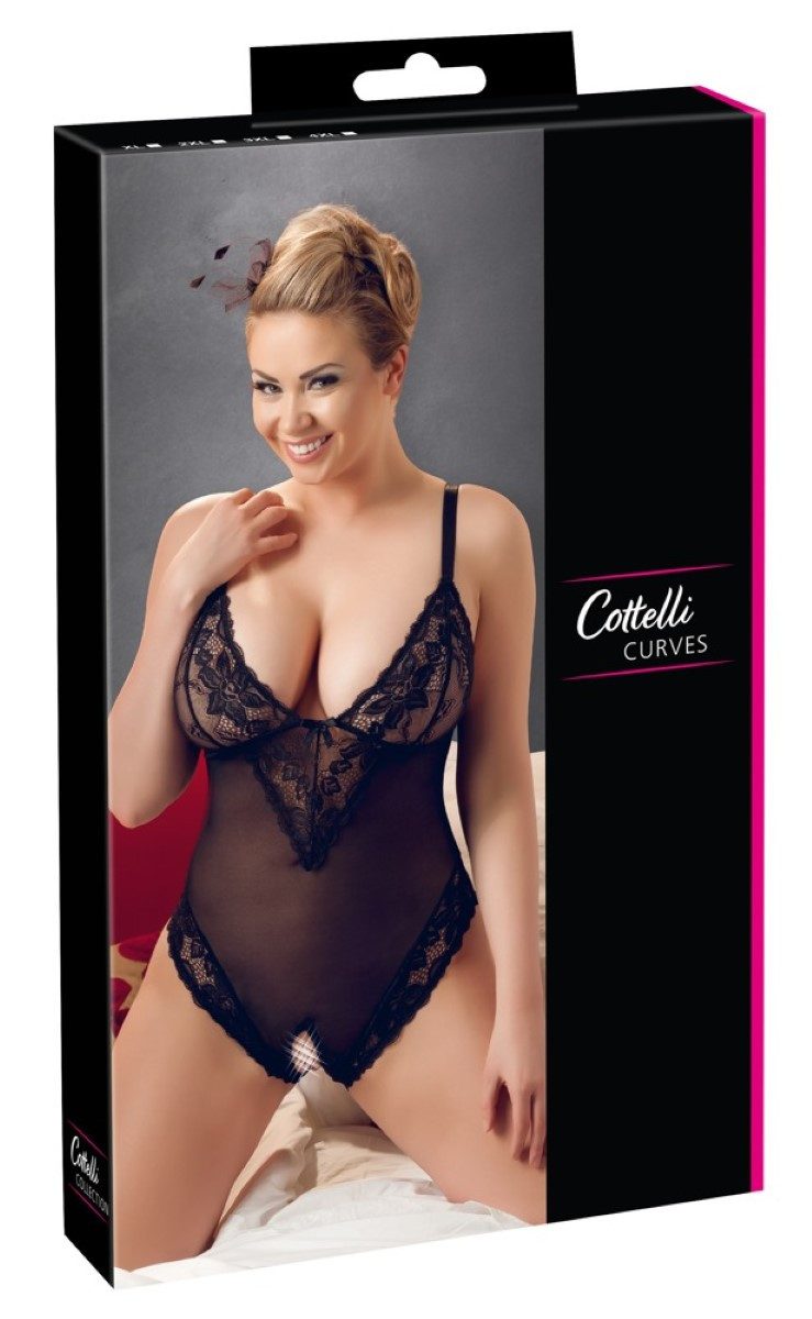 Cottelli CURVES Body-Ouvert Cottelli CURVES - Body ouvert - (2XL,3XL,4XL,XL)