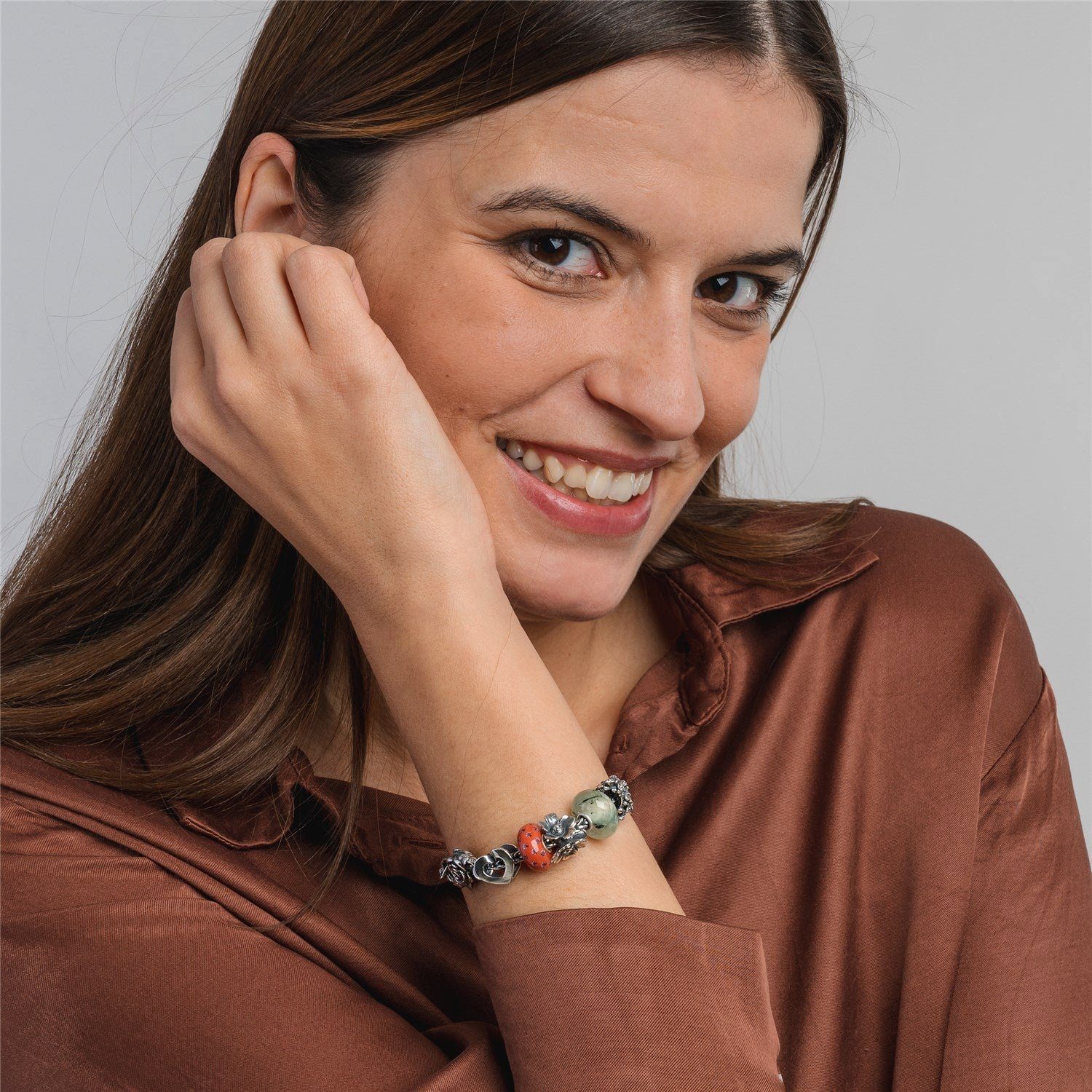 Trollbeads Kettenverlängerung Rosen Ver... Trollbeads Kettenverlängerung Rosen Ver...