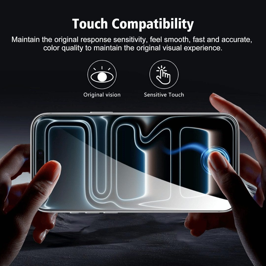 SmartUP Displayschutzglas 2X Schutzglas für iPhone 17 Pro Max Display Kamera Panzerfolie Full 9H für iPhone 17 Pro Max, 4 Stück, kompletter Rundumschutz – Bild 4 von 5