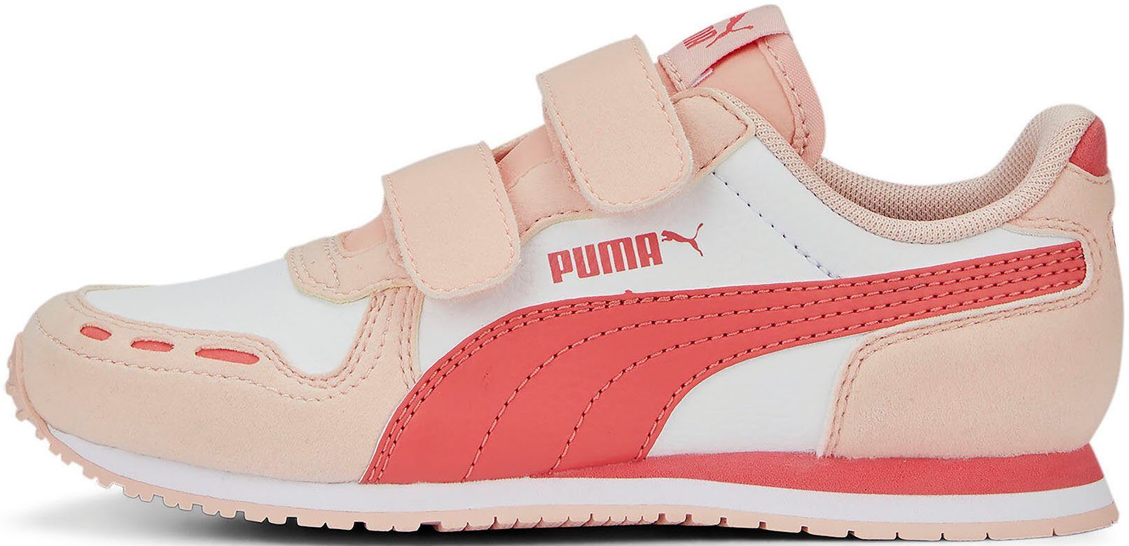 mit SL PS PUMA CABANA RACER rosa Sneaker Klettverschluss V 20