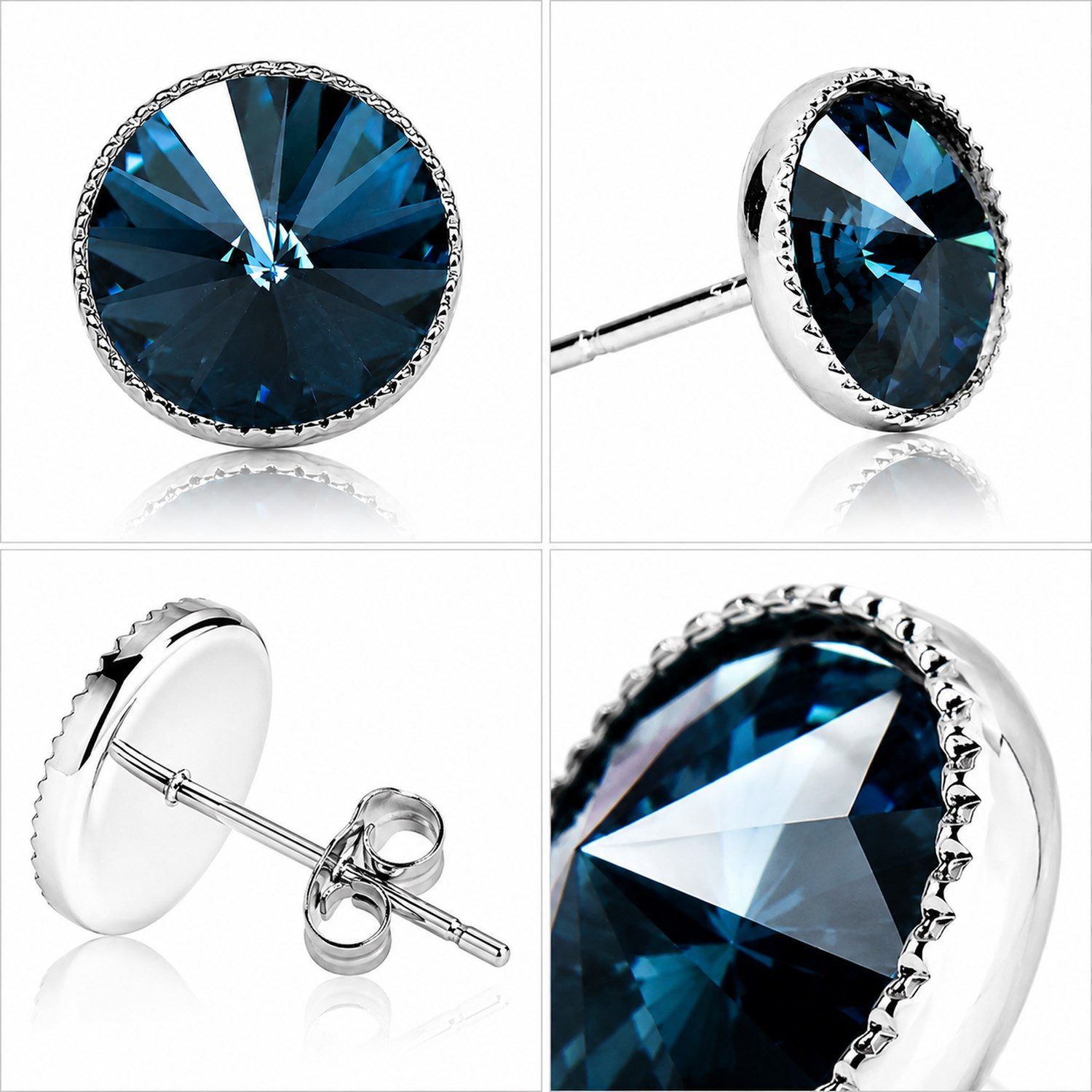 LUISIA® Paar Ohrstecker LUISIA® Solitär Ohrstecker "Joy" mit Kristallen von Swarovski®, Viele Farben verfügbar – Bild 3 von 5
