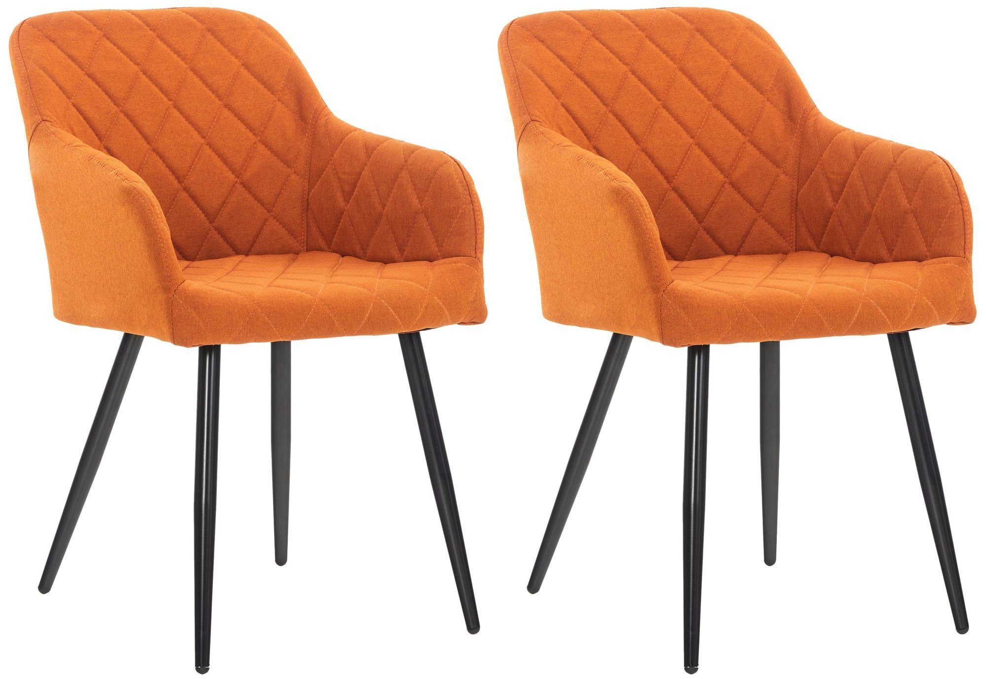 CLP Esszimmerstuhl Shila (2er Set, 2 St), Samt oder Stoff, mit Armlehnen günstig online kaufen