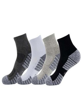 KIKI ABS-Socken Sneaker Socken 4 Paar Sportsocken Atmungsaktiv Baumwolle Laufsocken (4-Paar)