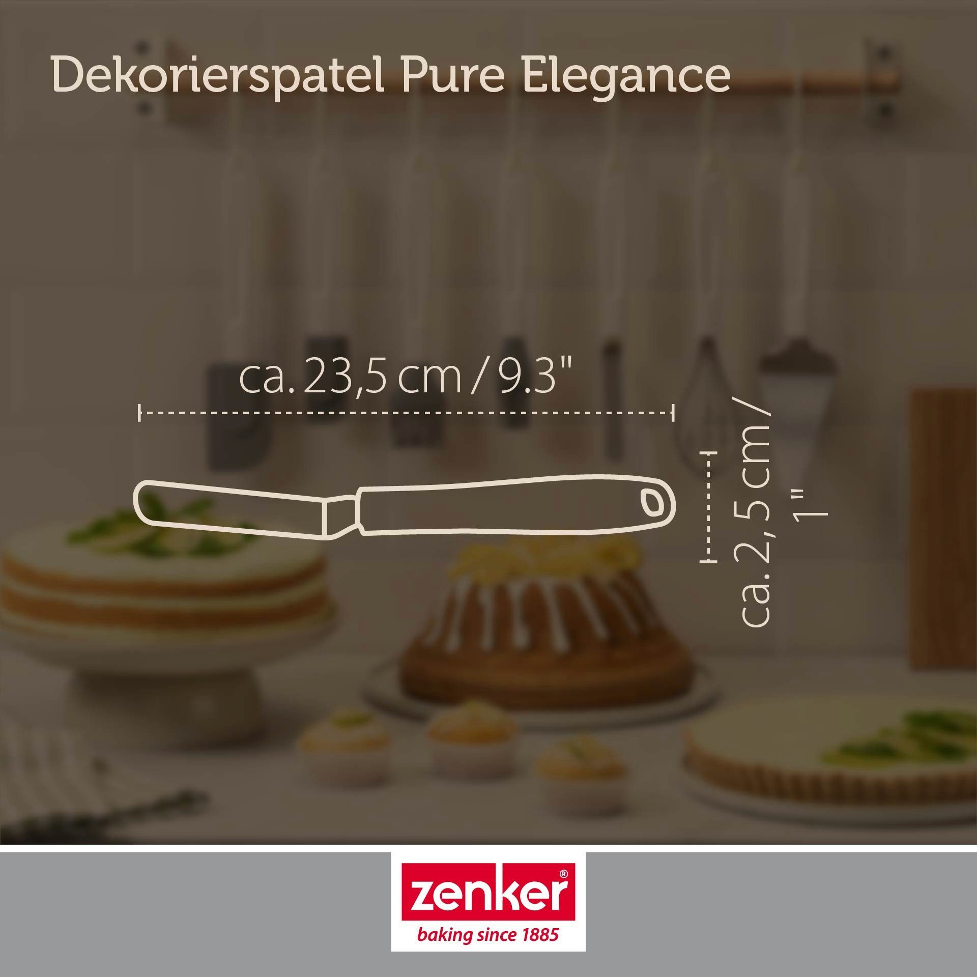Zenker Teigspachtel Dekorierspatel, Tortenspachtel, Kuchenstreicher, Cremeverteiler – Bild 3 von 5