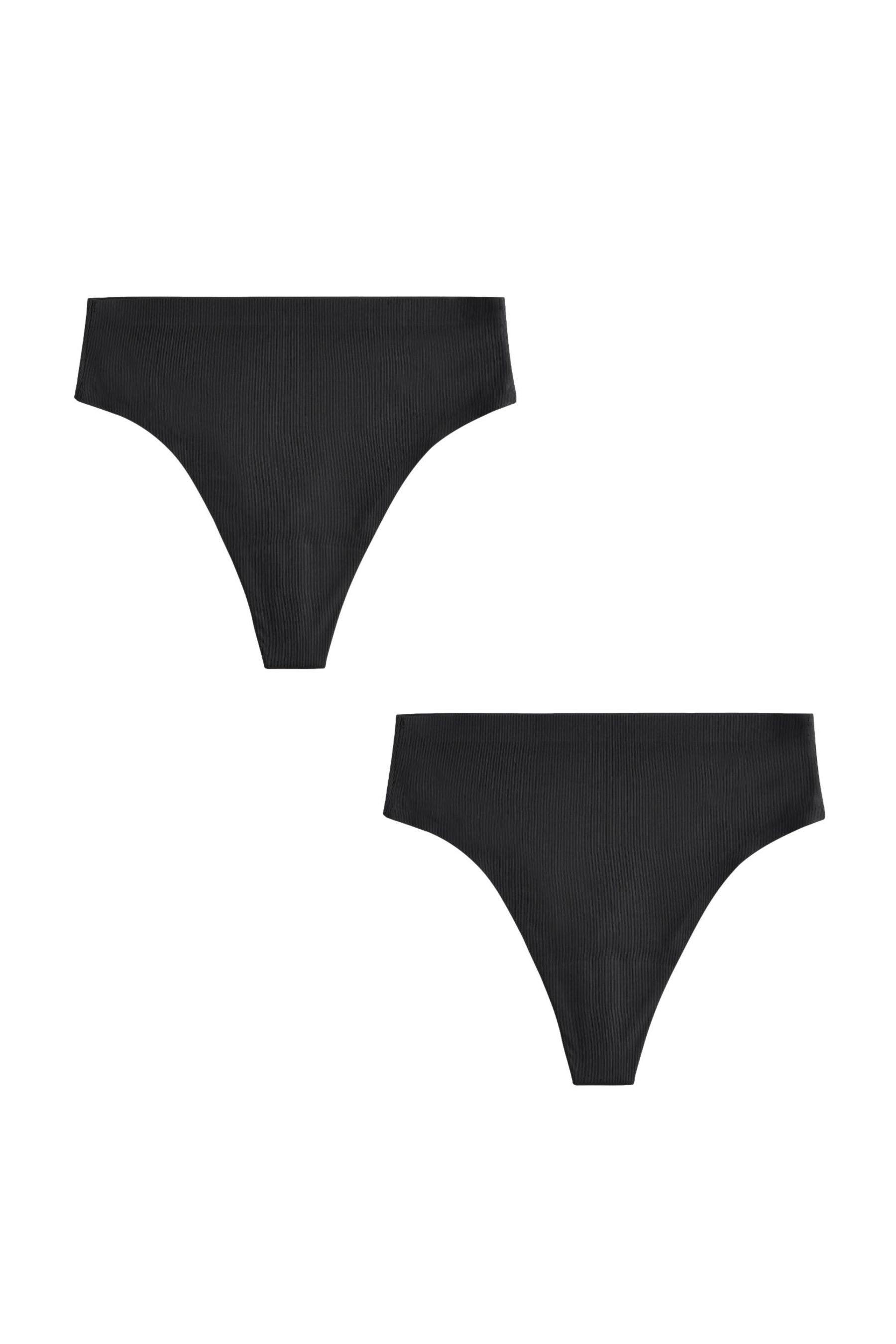 High-Waist-String 2er-Pack NVPL Hygiene-Slip, Hochbund-Tanga