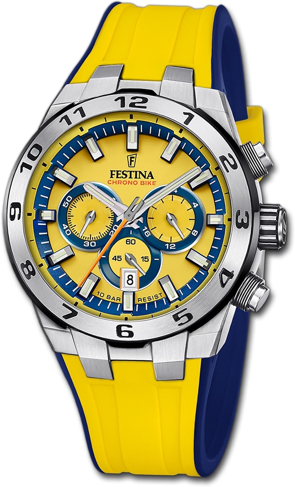 Festina Chronograph Festina Herrenuhr Silikon gelb günstig online kaufen