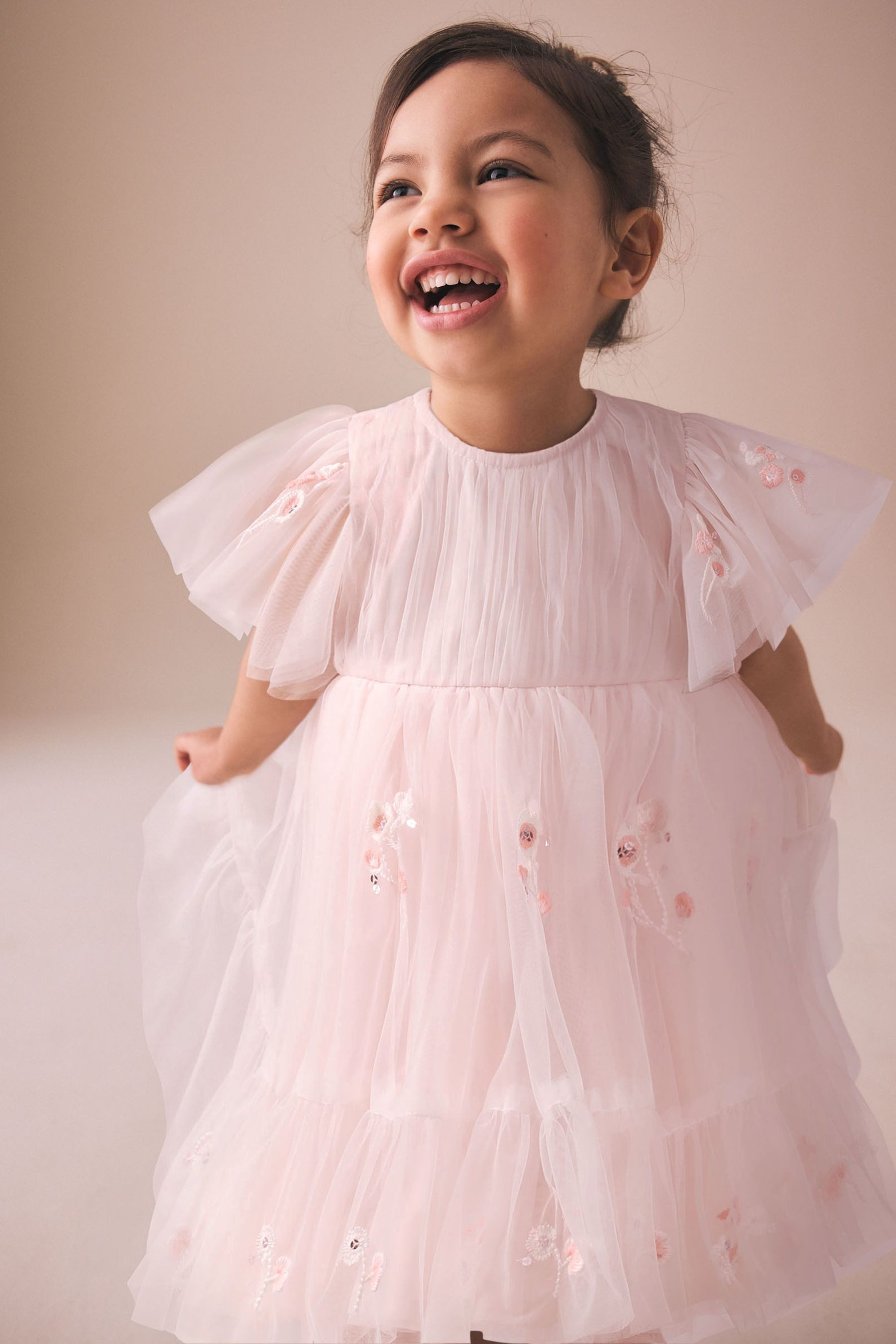 Meshkleid Besticktes Mesh-Kleid für besondere Anlässe