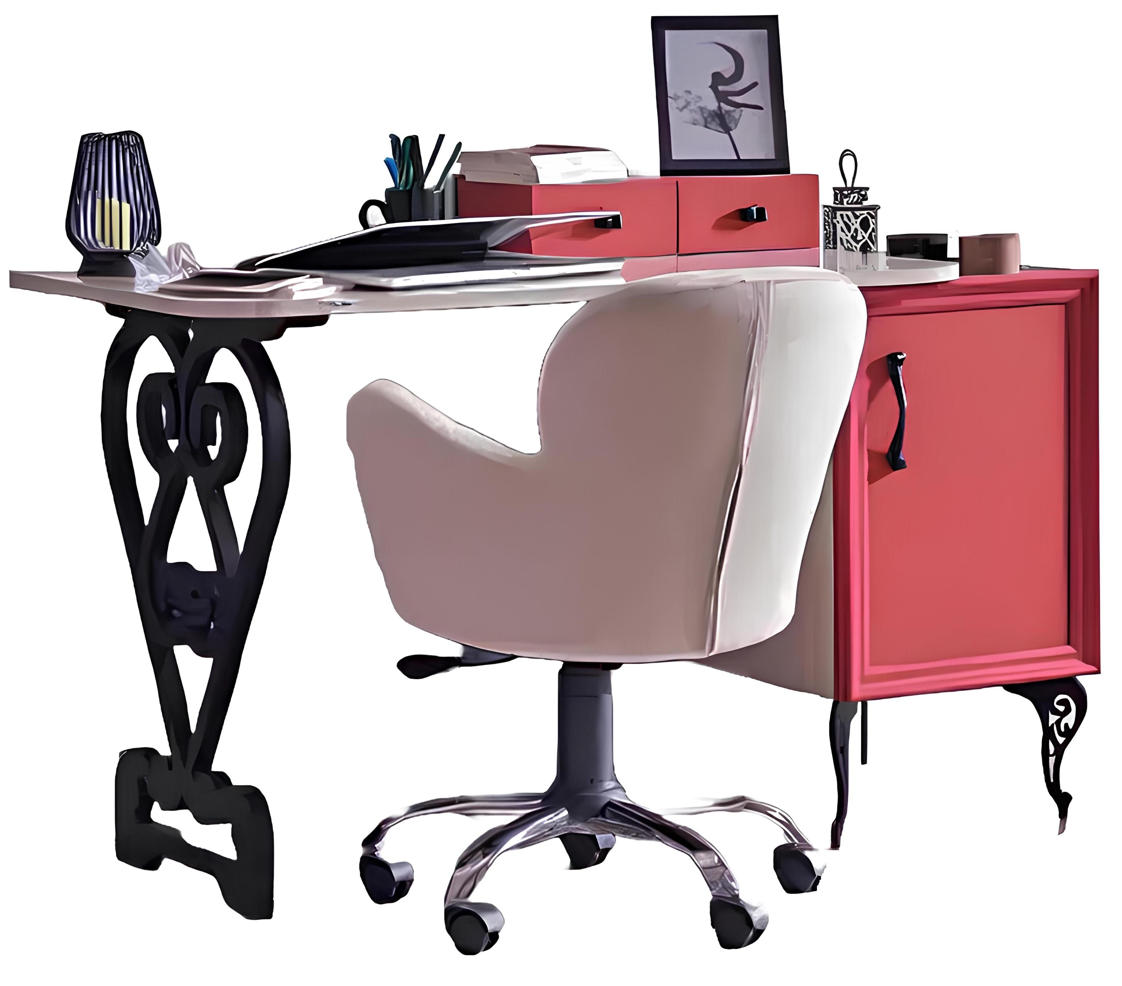 Xlmoebel Schreibtisch Eleganter Holzschreibtisch mit klassischer Optik für Büro und Zuhause (Schreibtisch), Hergestellt in Europa